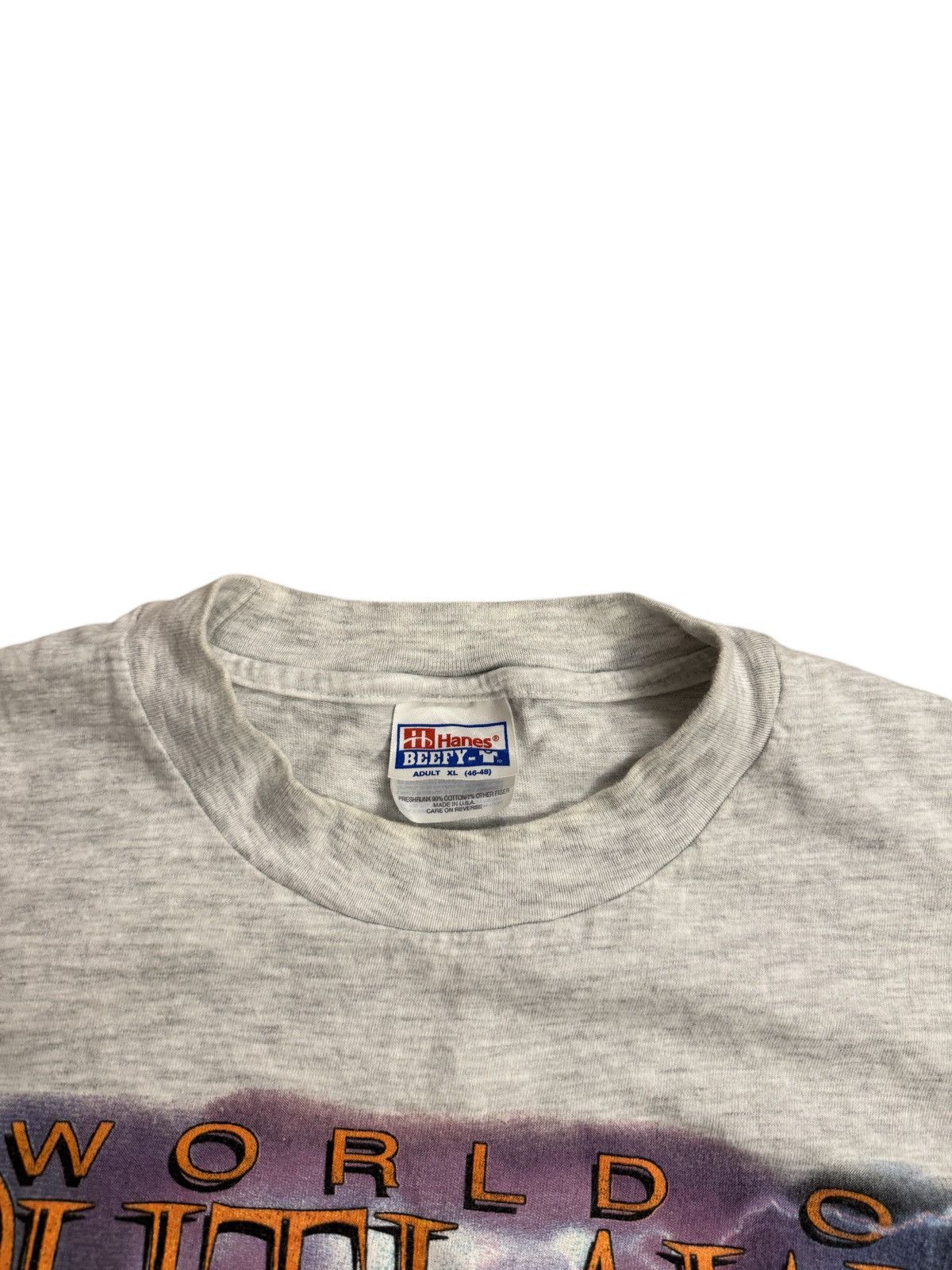 NASCAR 🔥1996 Vintage World of Outlaws Racing Printed T shirt Size US XL / EU 56 / 4 - 6 Thumbnail