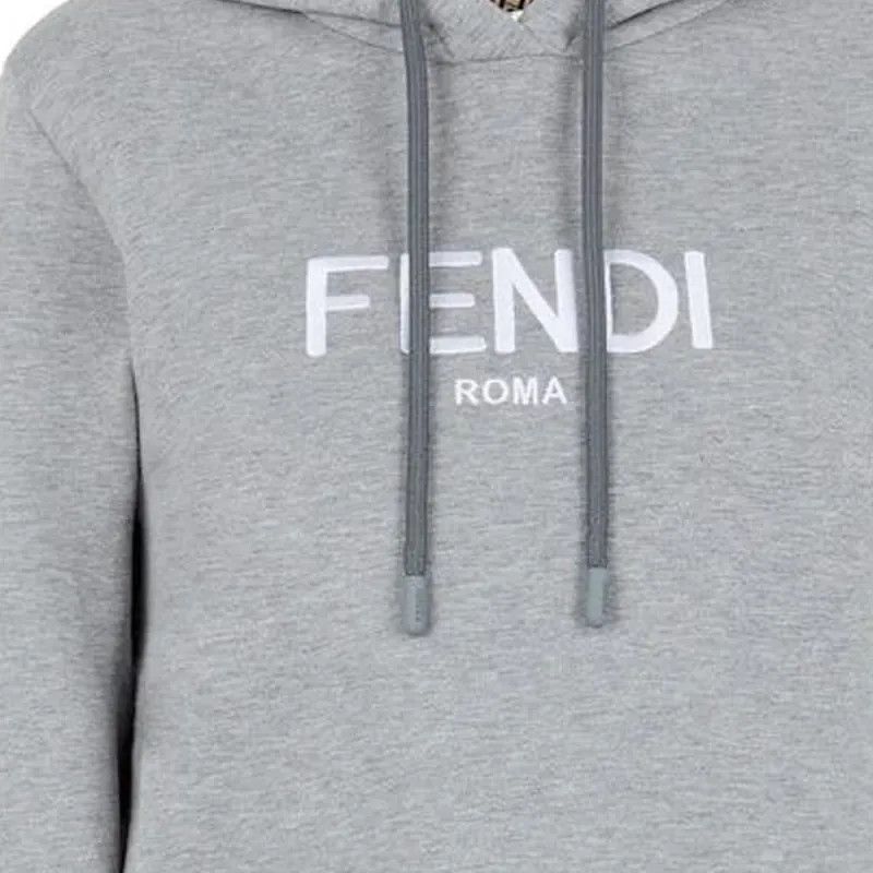 Fendi o1s1wg110125 Hoodies in Grey Size XXL / US 16-18 / IT 52-54 - 3 Thumbnail