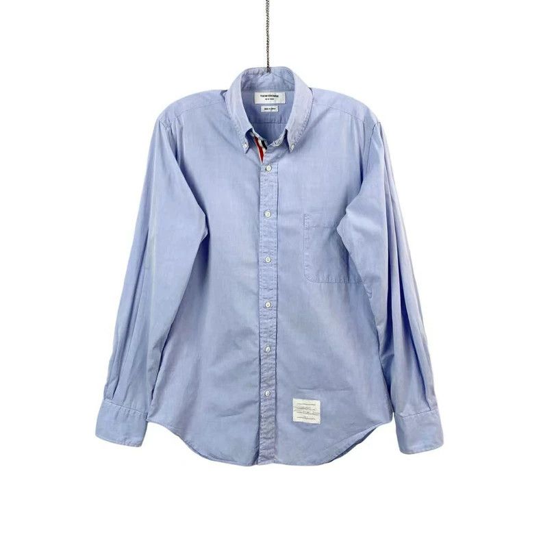 Thom Browne Thom Browne Blue shirt Size US M / EU 48-50 / 2 - 1 Thumbnail