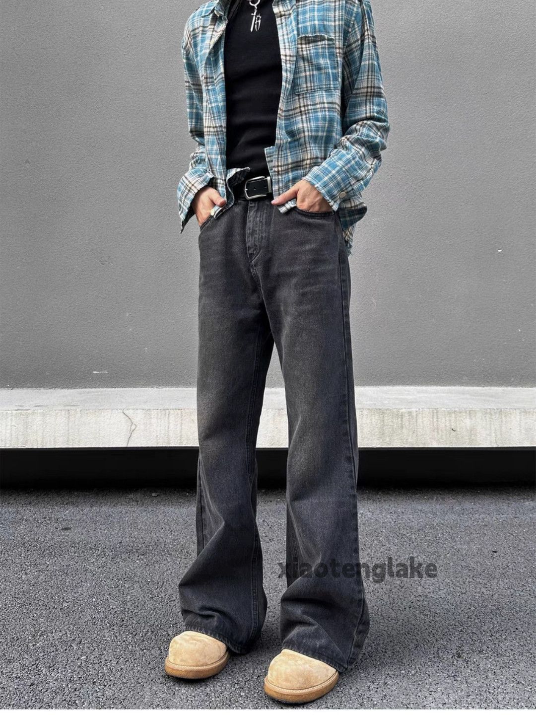 Jean × Vintage washed faded cleanfit yuppie bootcut grunge jeans Size US 28 / EU 44 - 5 Thumbnail