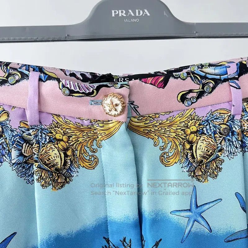 Versace Versace Summer Multi-Color Silk Shorts . Size 23" - 1 Thumbnail