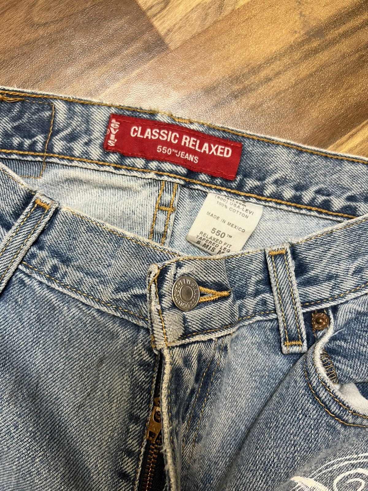 Levi's Crazy vintage levis 550 hand made pain naruto Size US 29 - 5 Thumbnail