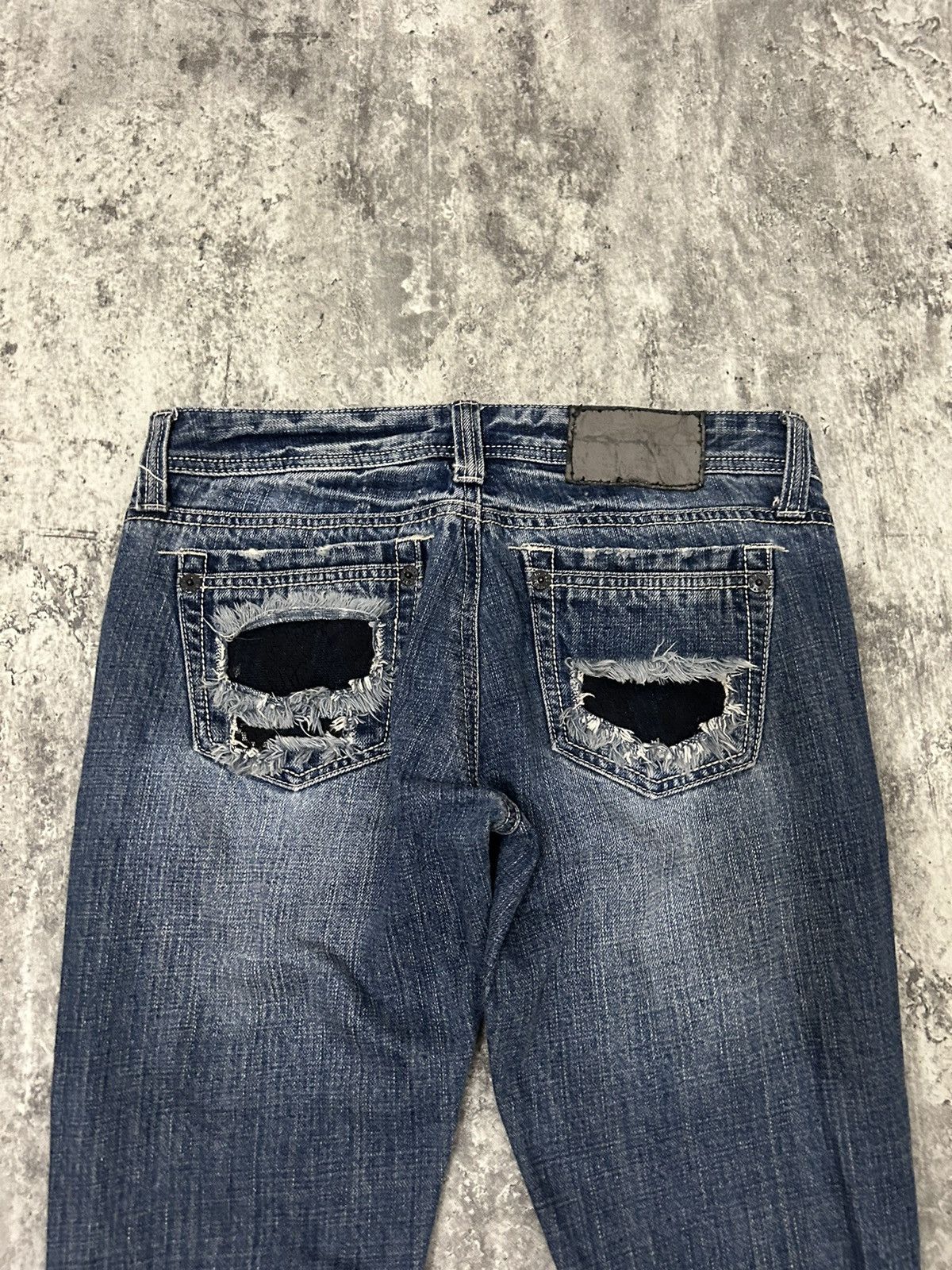 Japanese Brand Cecil Mc Bee Distressed Jeans Size 29" - 7 Thumbnail