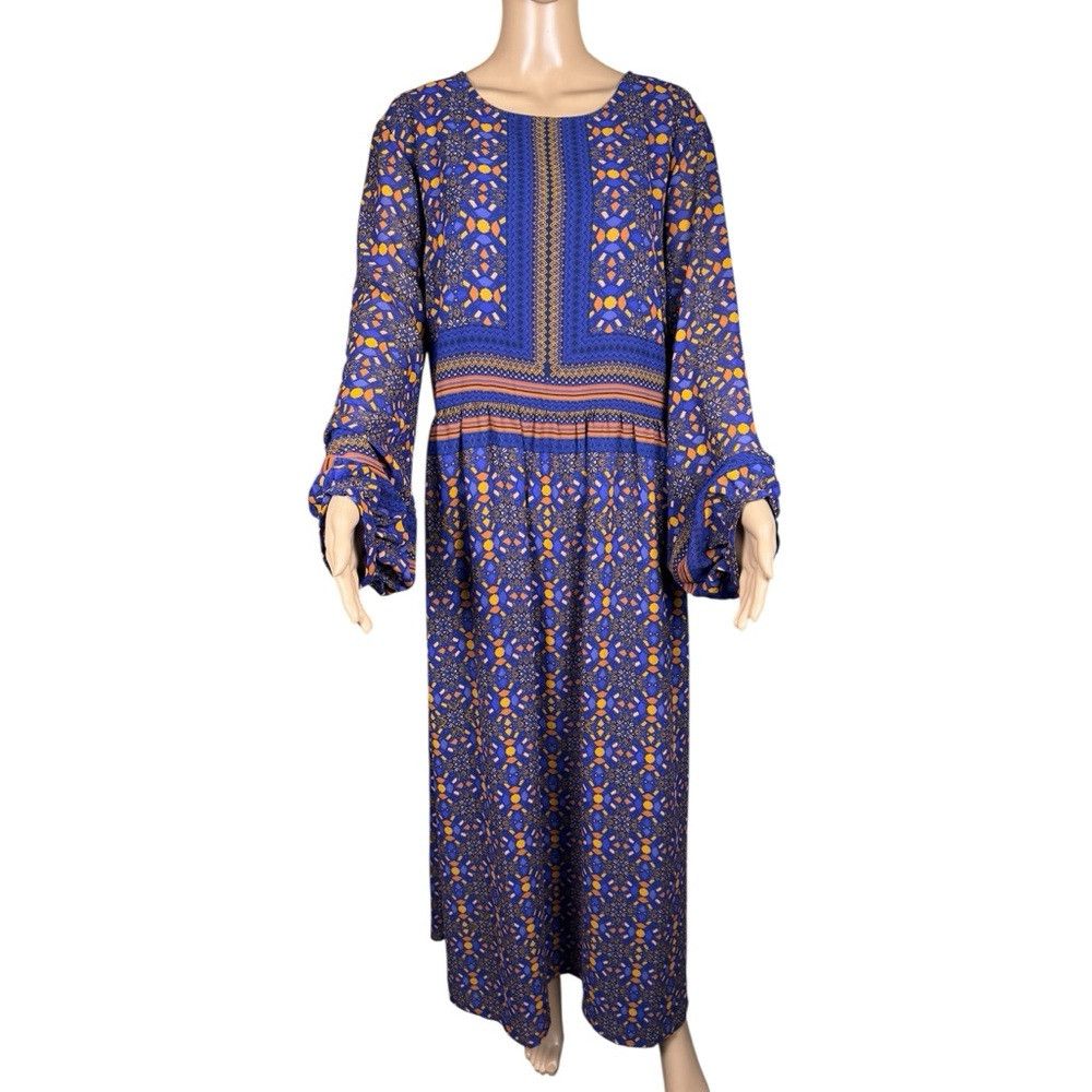 Other NWT New Scoop Printed Long Sleeve Maxi Dress Size XXXL Size 3XL / US 20-22 - 3 Thumbnail
