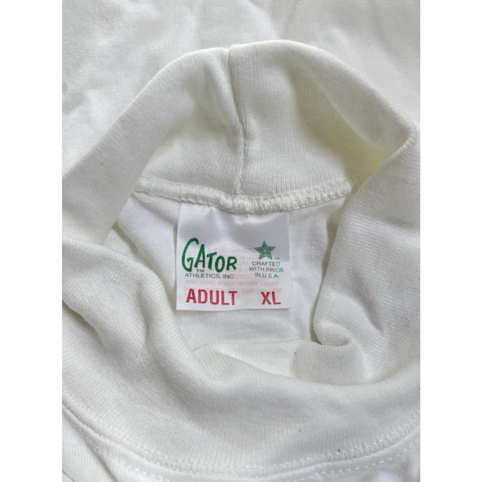 Vintage VINTAGE Gator Shirt Mens XL Mock Turtleneck Deadstock NWOT 00s Made in USA white Size US XL / EU 56 / 4 - 5 Thumbnail