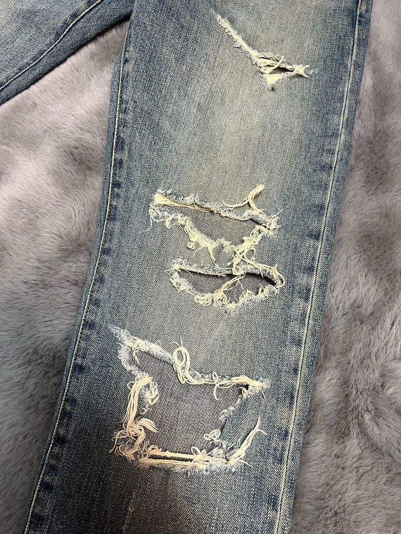 Saint Laurent Paris saint Laurent paris15 Fall/Winter Washed Blue Wrecking Jea Size US 32 / EU 48 - 5 Thumbnail