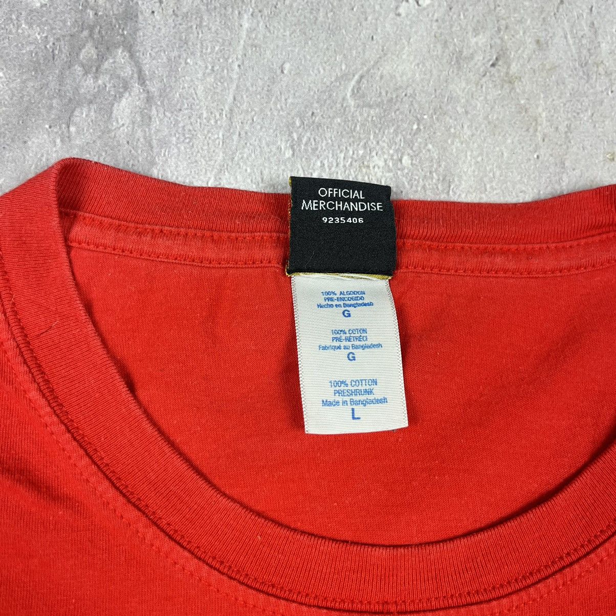 Vintage Vintage Manchester United T-Shirt DHL Red soccer football Size US L / EU 52-54 / 3 - 7 Thumbnail