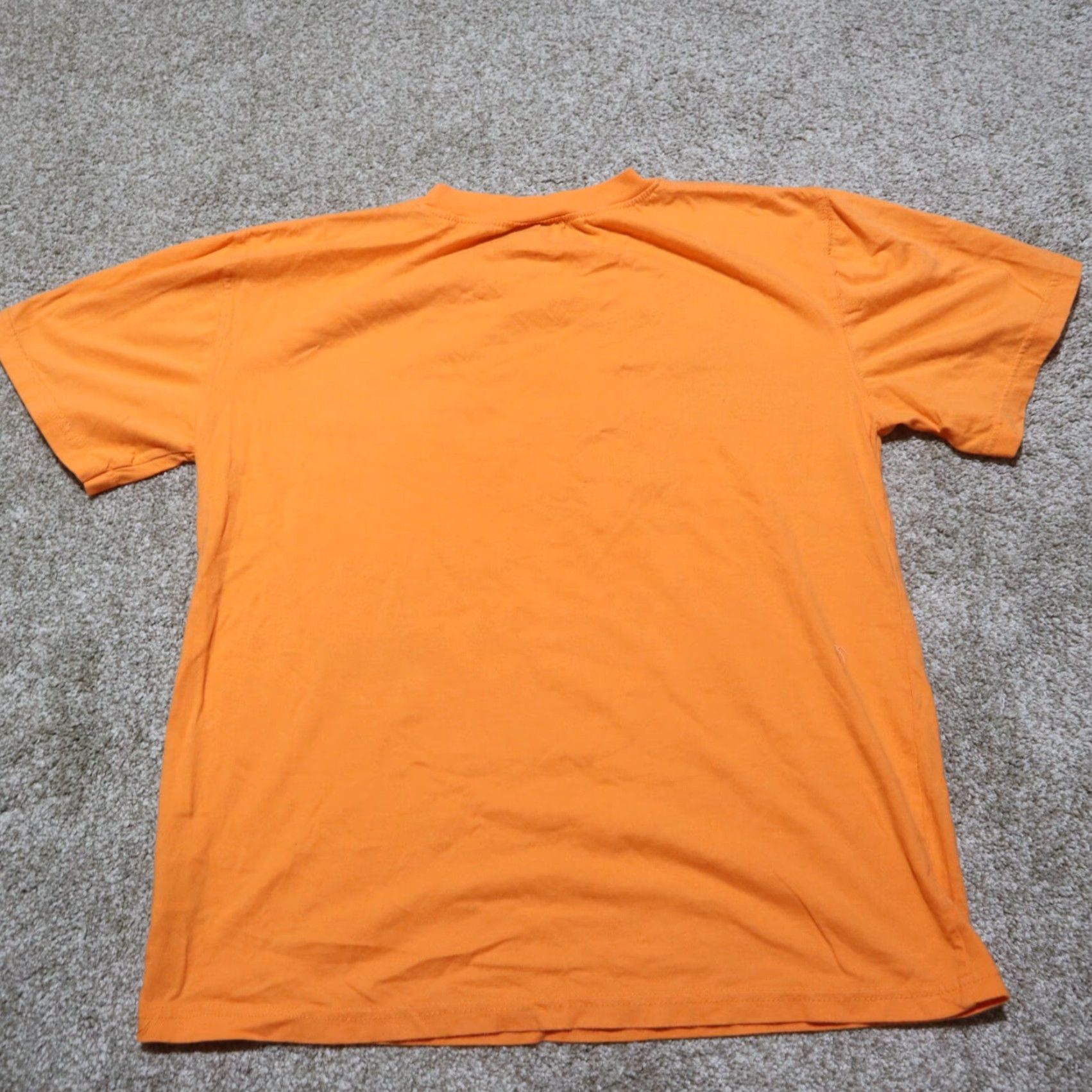 Beverly Hills Polo Club Beverly Hills Polo Club Shirt Mens Orange T-Shirt Crew Neck L Large Color: Orange Embroidered Heathered Cotton Blend Casual Tee Size US L / EU 52-54 / 3 - 6 Thumbnail