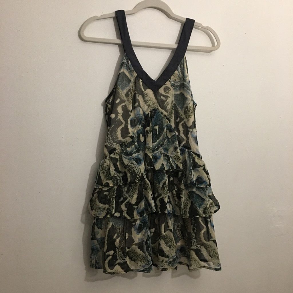Other Kimchi Blue 3-Tier Ruffle Mini Dress: Size Medium Size L / US 10 / IT 46 - 9 Thumbnail