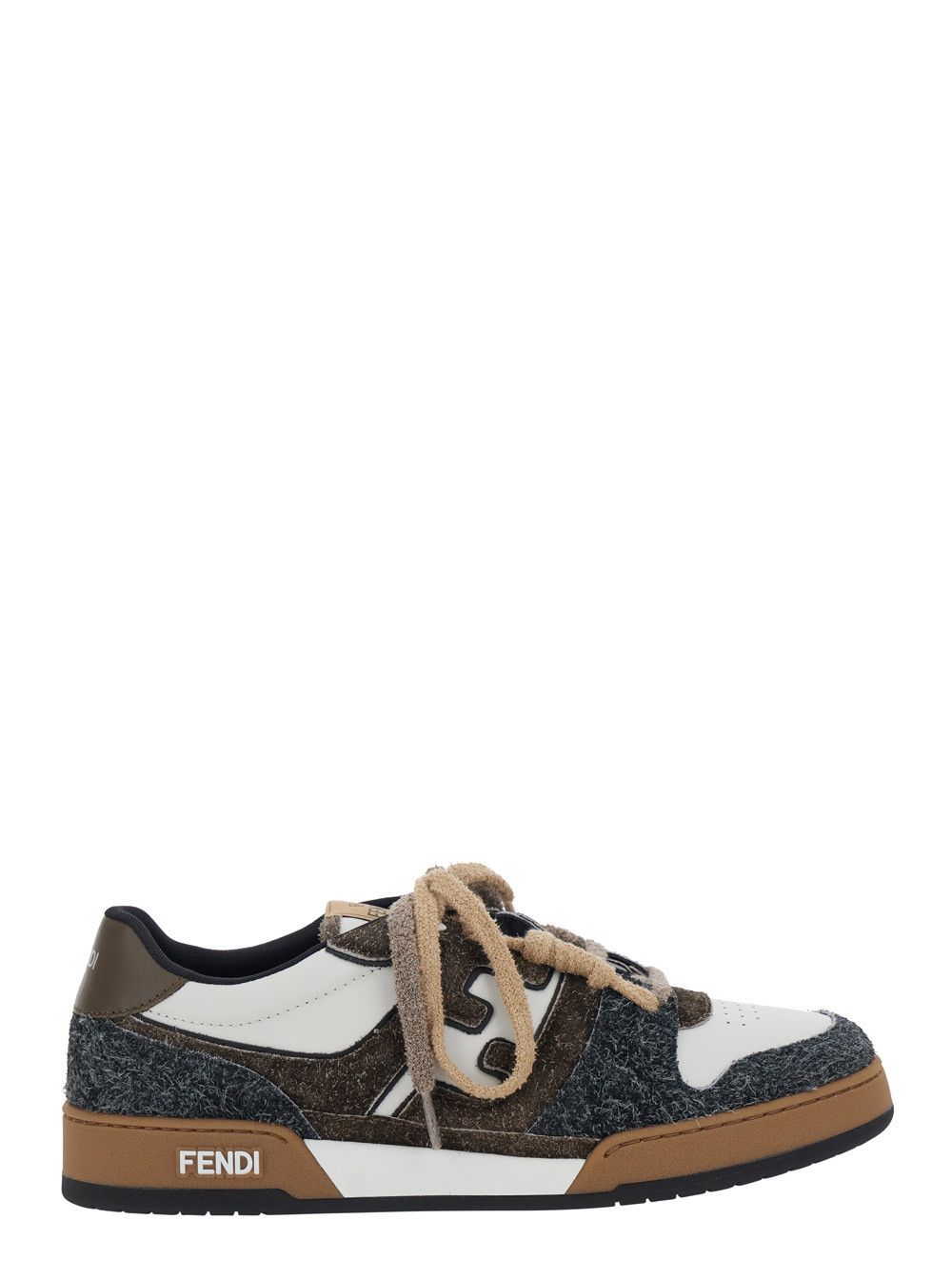 Fendi Sneakers 'MATCH SUEDE' Brown with Suede Leather Details Size US 7 / EU 40 - 1 Thumbnail