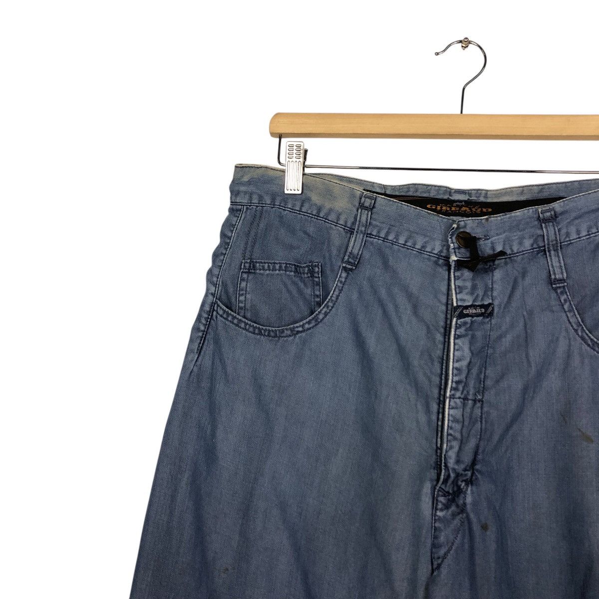 Marithe + Francois Girbaud French Workwear Blue Wide Pants – Marthe Girbaud Size 32" / US 10 / IT 46 - 8 Thumbnail