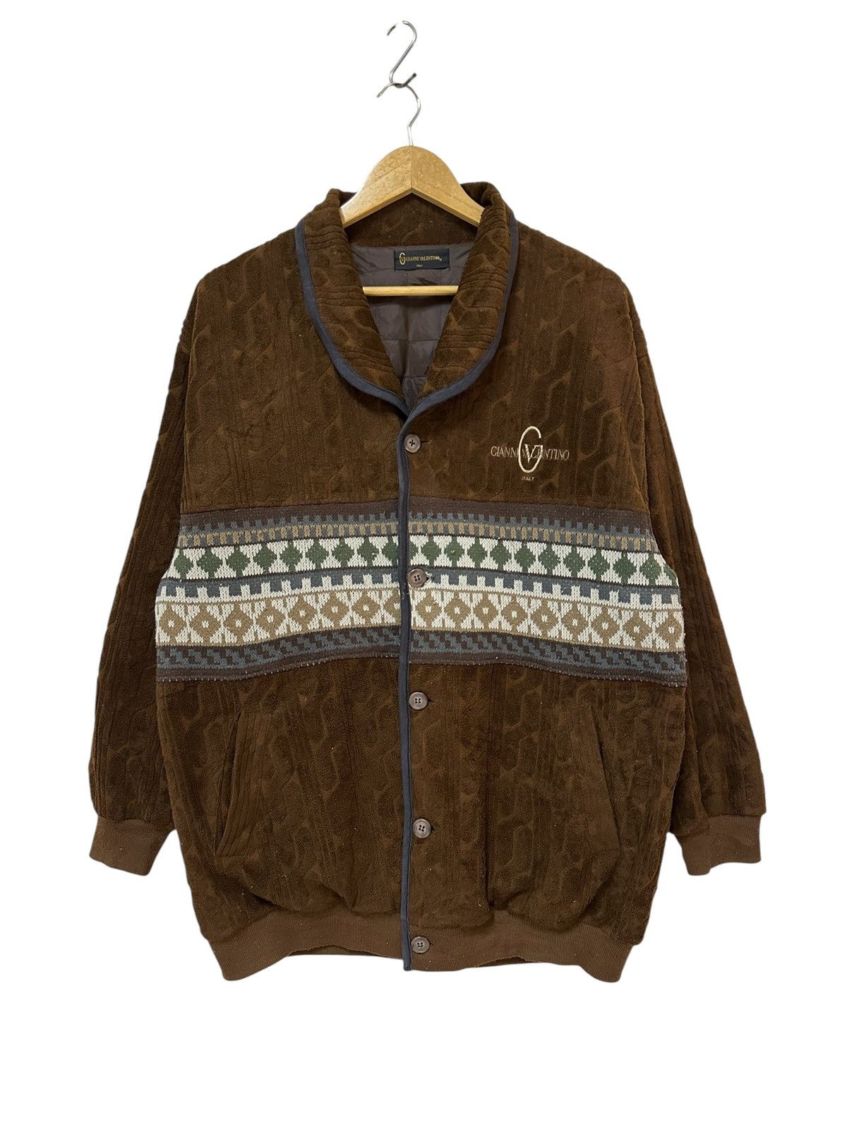 Gianni Valentino Gianni Valentino Knit Cardigan Navajo Size US M / EU 48-50 / 2 - 1 Thumbnail