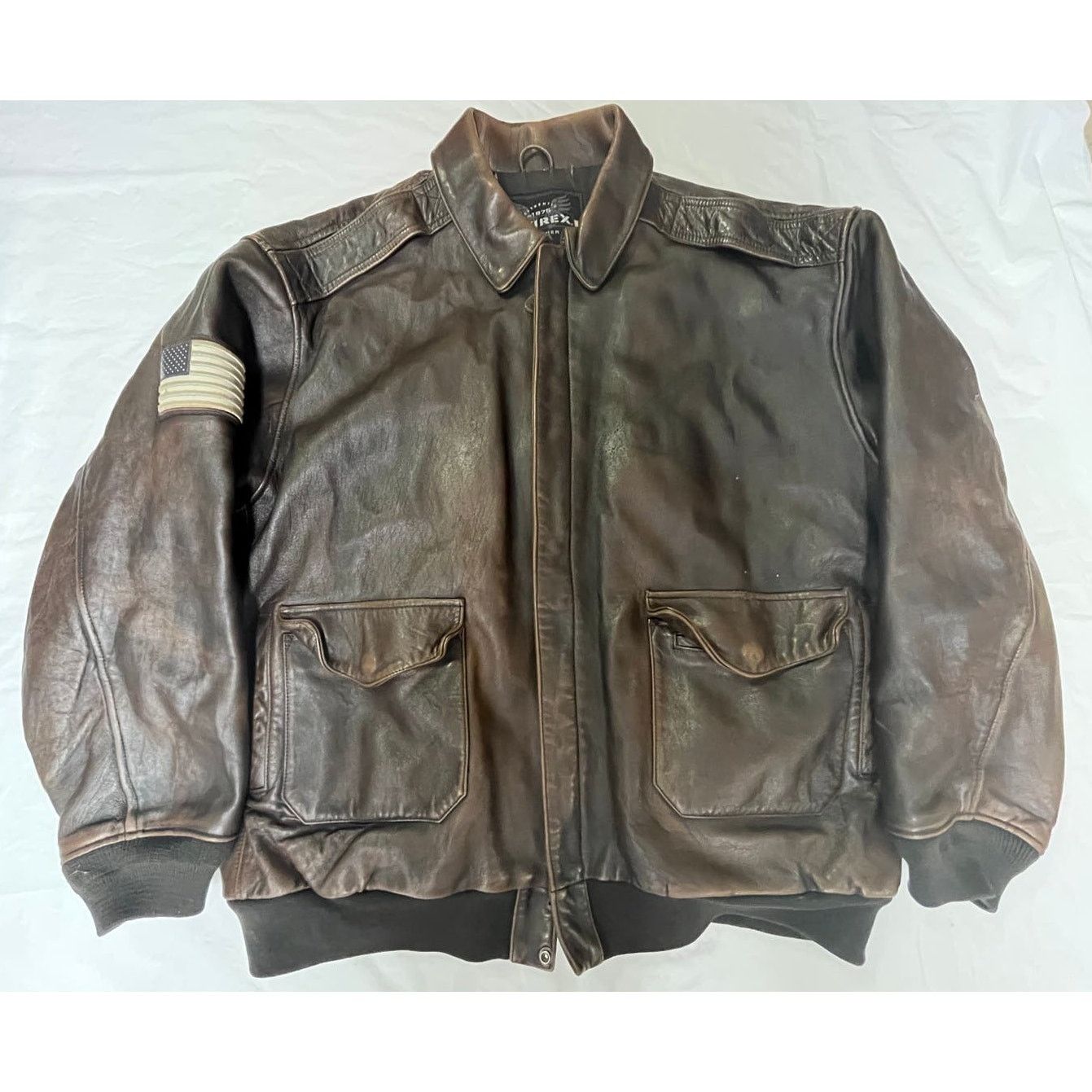 RARE Vintage AVIREX Indian Warrior Leather Jacket 4XL