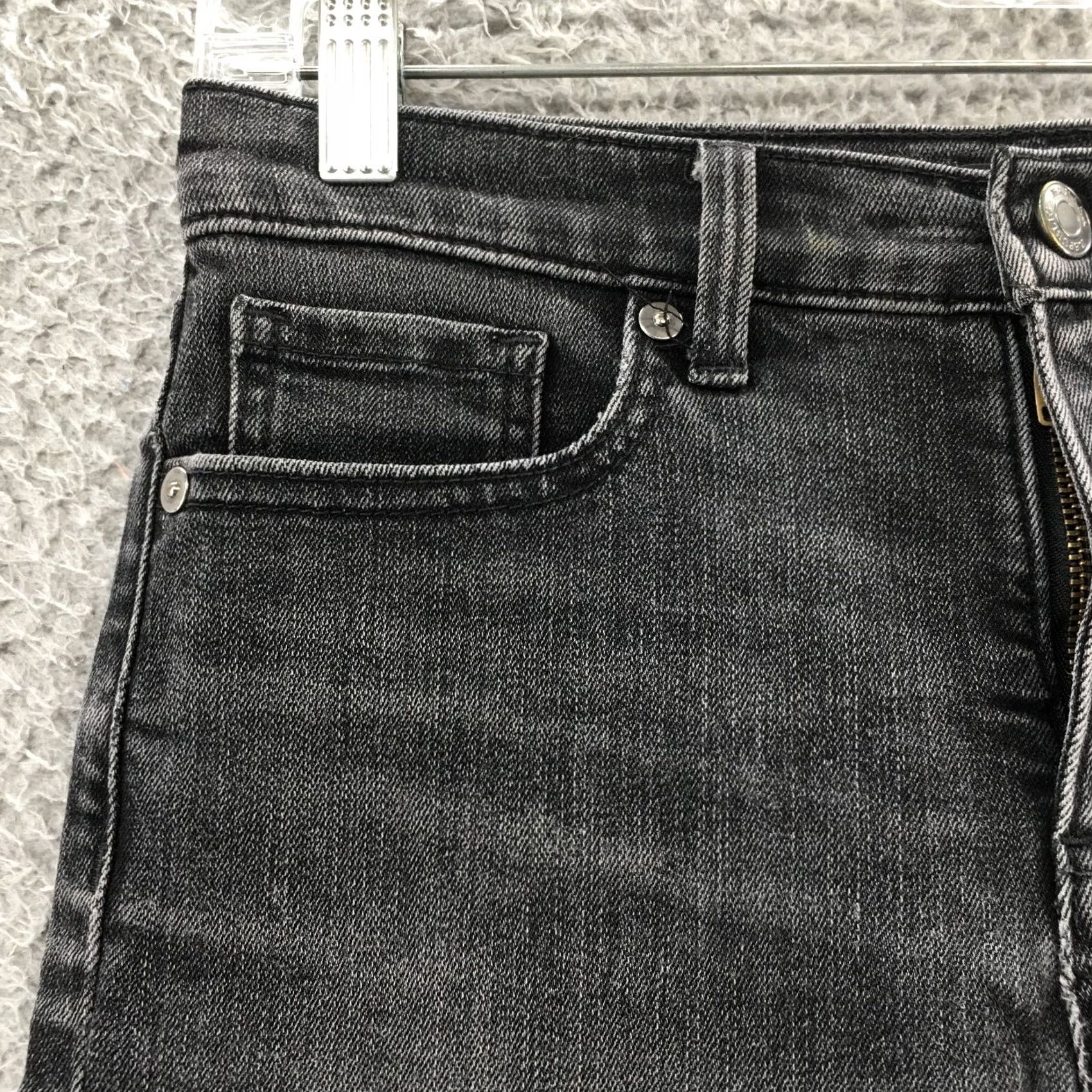 Banana Republic Banana Republic Slim Straight Jeans Womens 26 Black Cotton Blend 5-Pocket Regular Inseam 29in Modern Classic Mens Womens Boys Girls Size 26" / US 2 / IT 38 - 4 Thumbnail