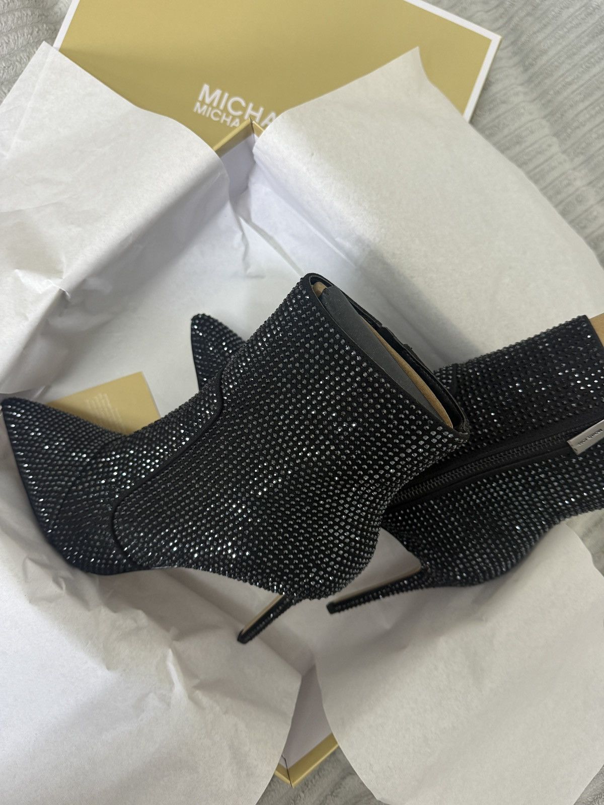Michael Kors High Heel Shoes Boots in Black, Women's (Size 11.5)