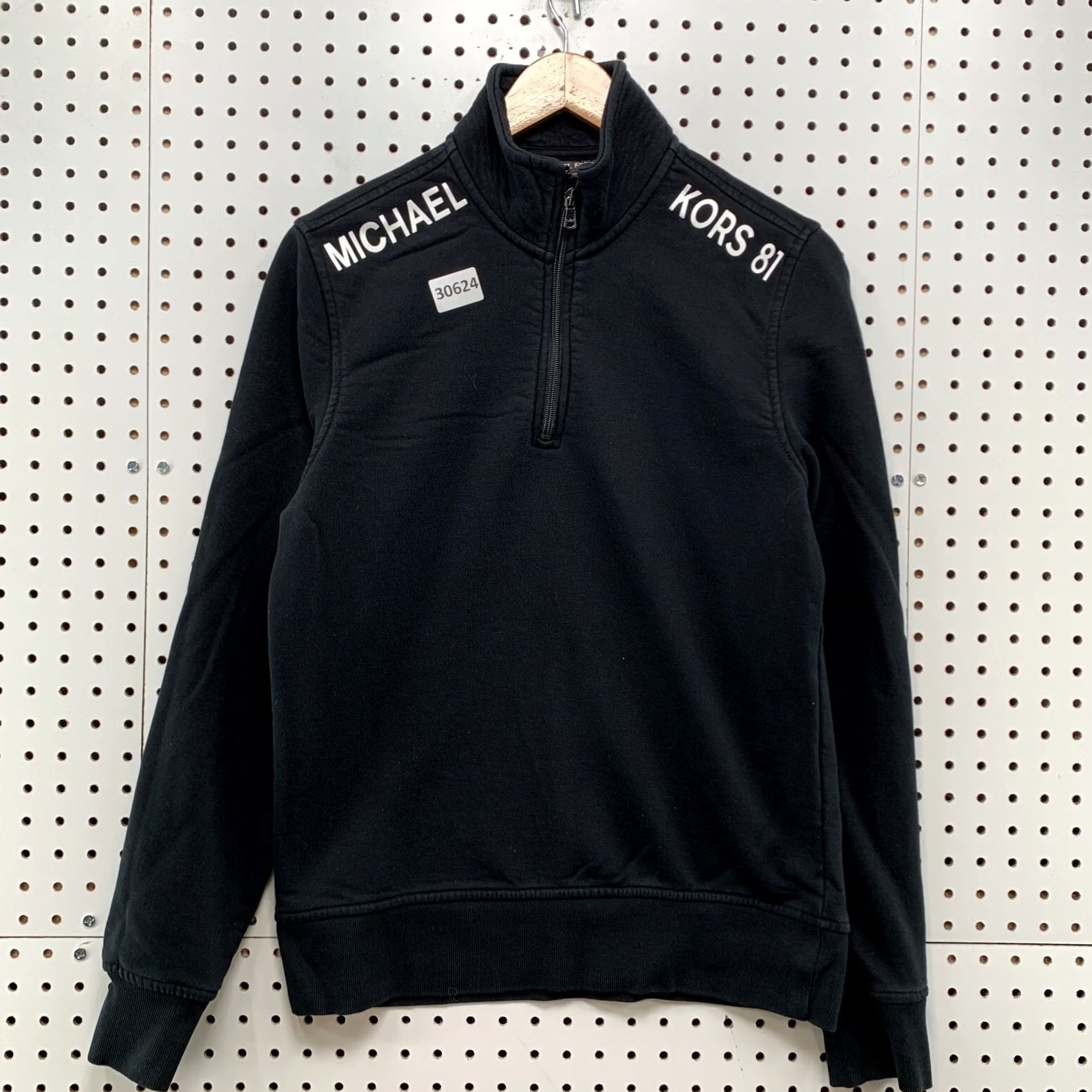 Michael Kors Michael Kors 1/4 Zip Sweater Black Mens Small Pullover Knit Mock Neck 1/4 Zip Adult Mens Size US S / EU 44-46 / 1 - 2 Thumbnail