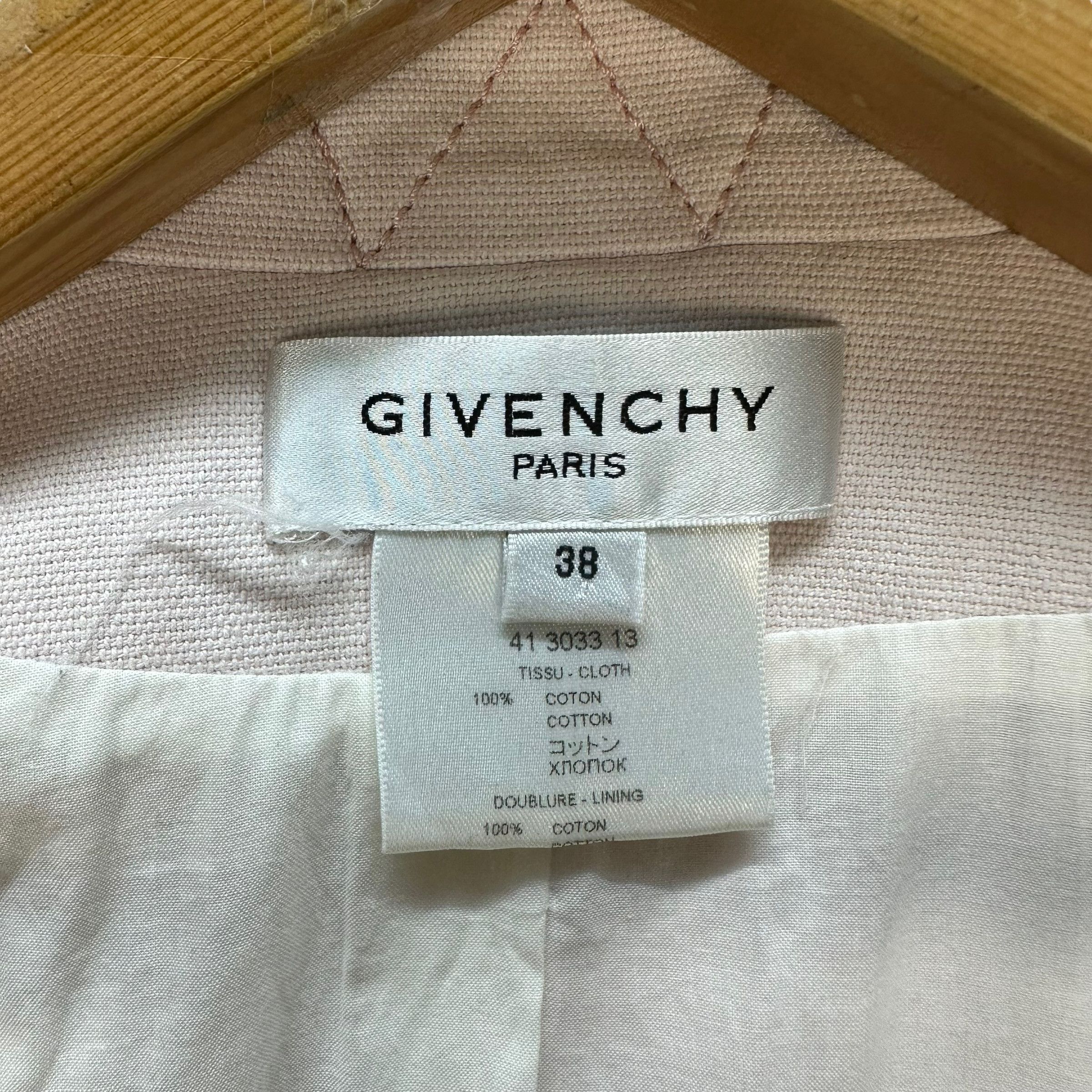 Givenchy GIVENCHY PARIS STYLISH DOUBLE COLLAR JACKET #7599-156 Size S / US 4 / IT 40 - 9 Thumbnail