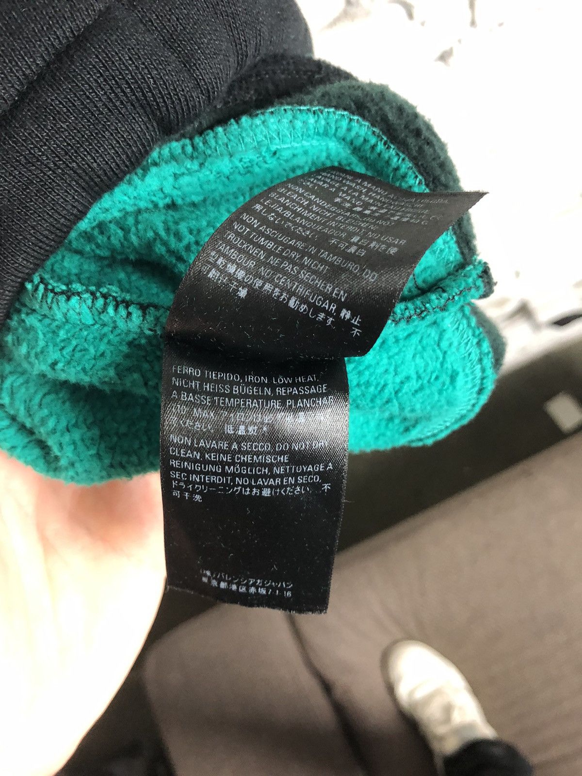 Balenciaga × Designer $1290 Green & Black Stripe Oversized Hoodie Size US M / EU 48-50 / 2 - 7 Thumbnail