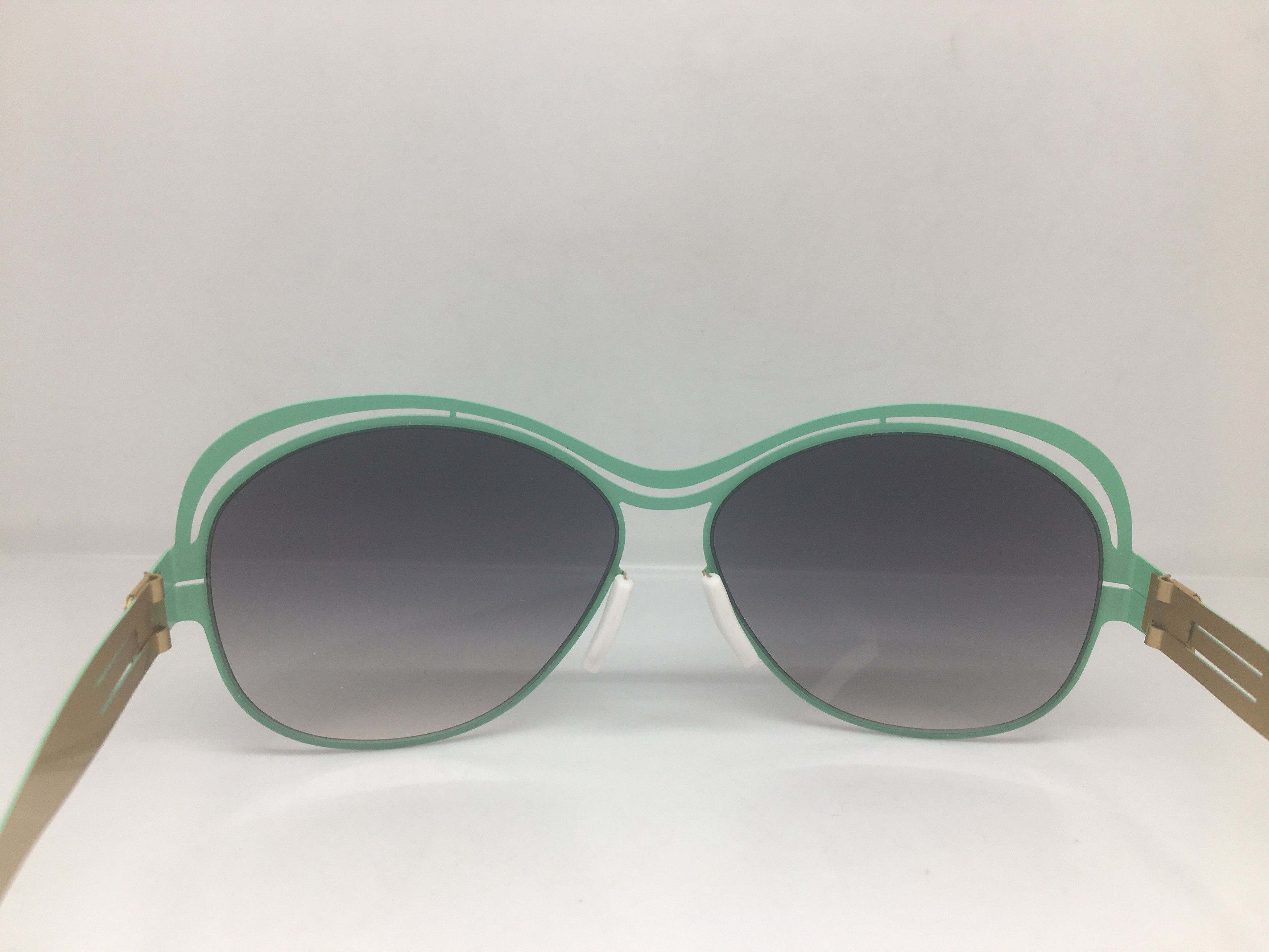 Other Green Gold Alloy Aviator Sunglasses Frame Size ONE SIZE - 4 Thumbnail