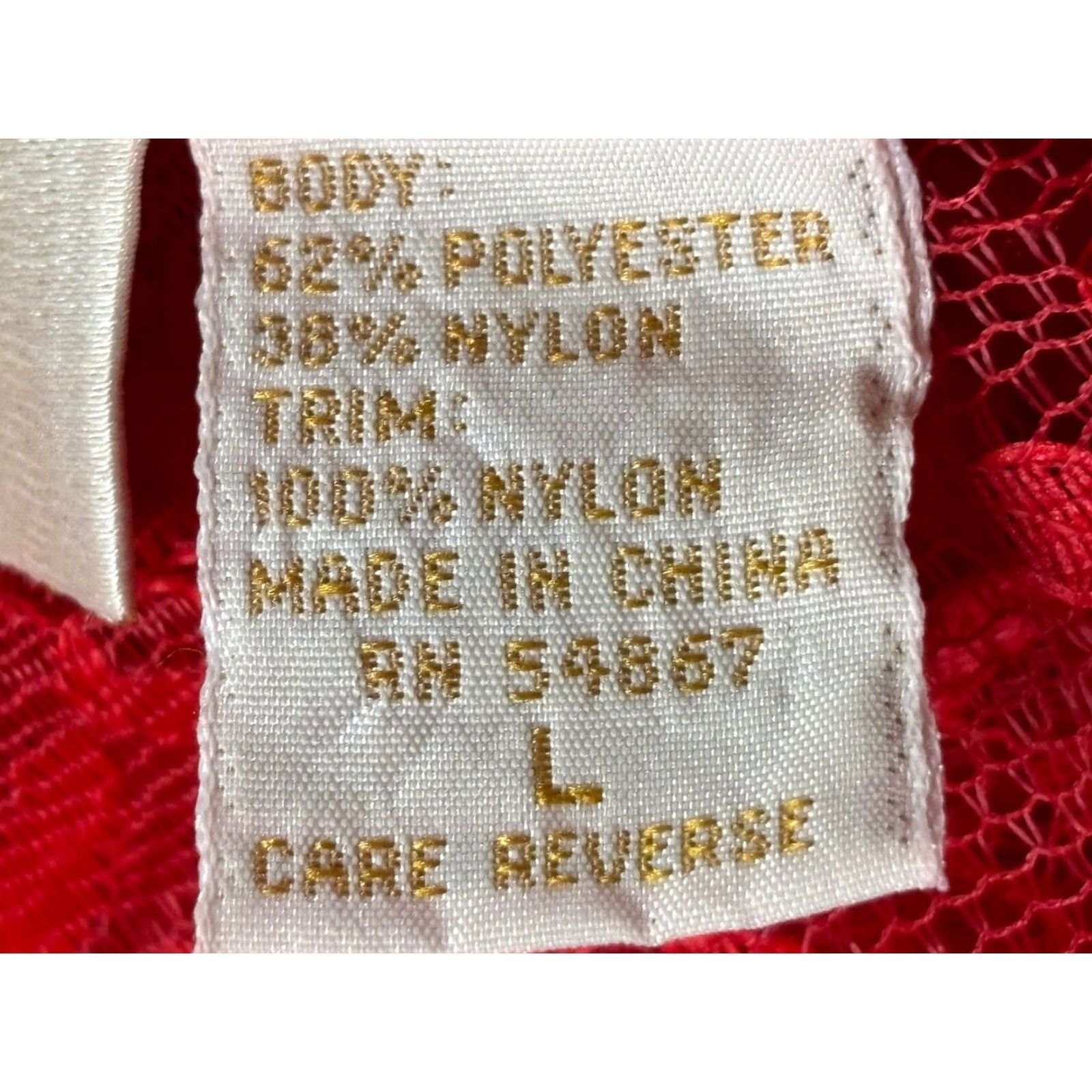 Victoria's Secret VINTAGE Victoria's Secret Red Lace Bodysuit Lingerie 1990s Women's Large Sexy Gold Label Size L / US 10 / IT 46 - 7 Thumbnail