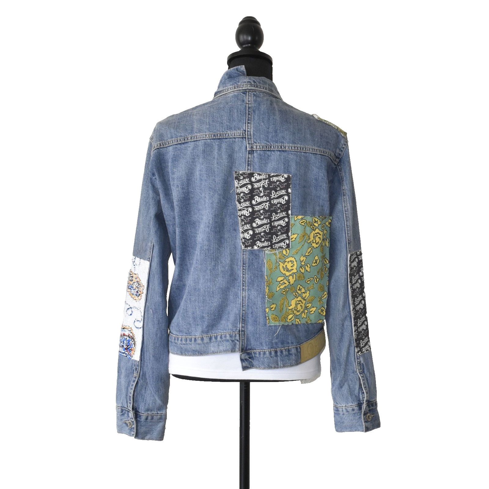 Loewe LOEWE PAULA IBIZA Patchwork Patterned Denim Jacket Size L Size L / US 10 / IT 46 - 4 Thumbnail