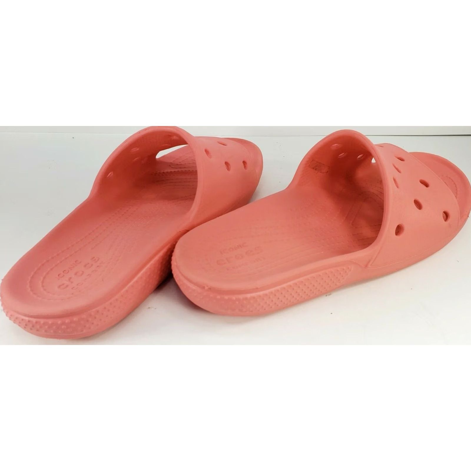 Crocs Crocs Coast Slide Slip On Sandals Women's Size 9M Pink Peach Size US 9 / IT 39 - 3 Thumbnail