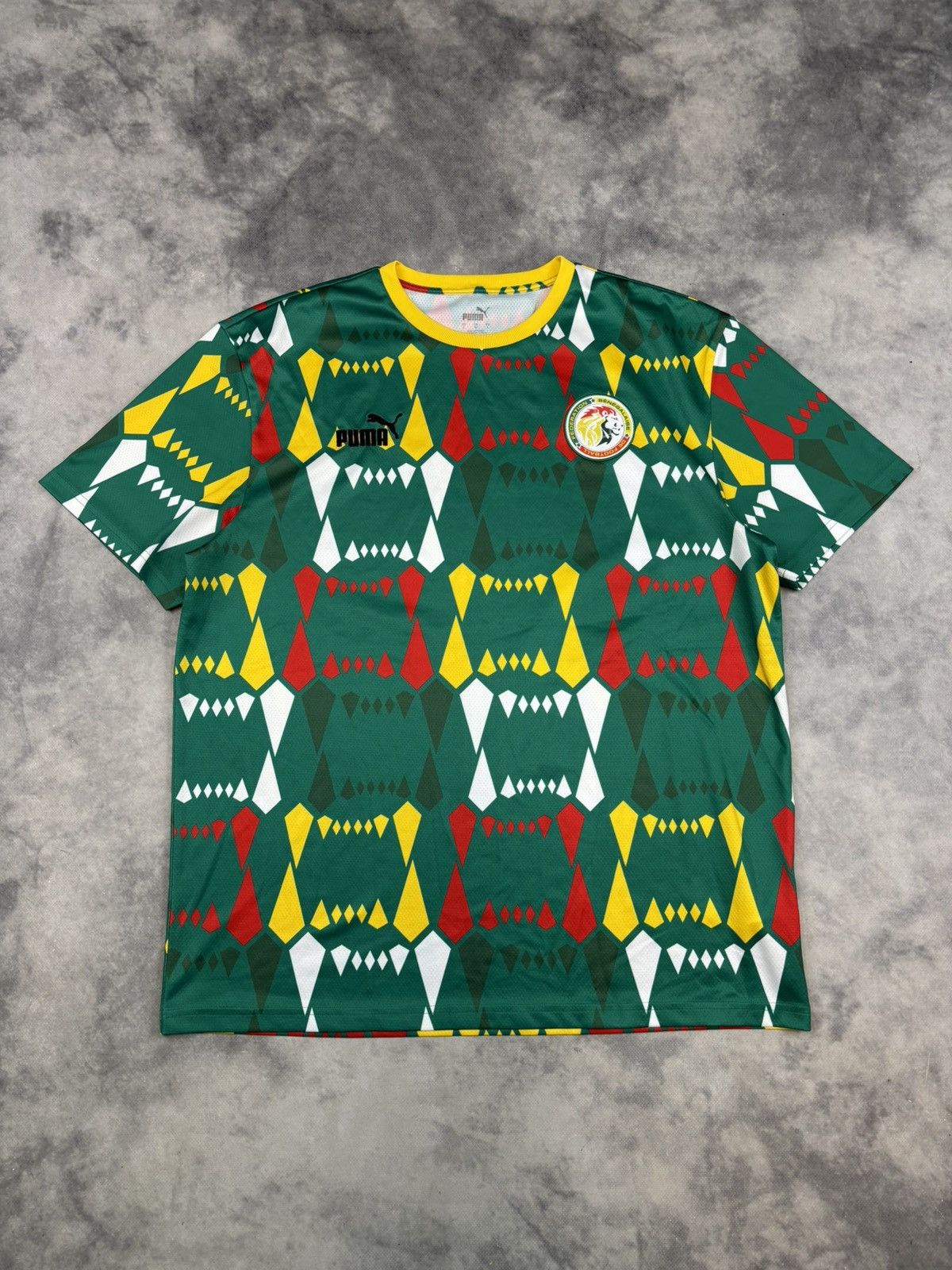 Puma Puma Senegal 2022 Soccer Jersey Africa y2k blokecore drill Size US L / EU 52-54 / 3 - 1 Thumbnail