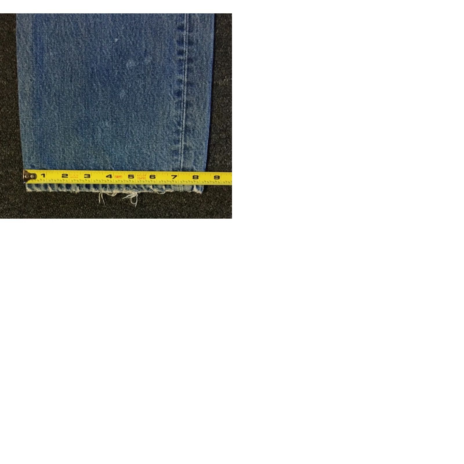 Levi's VINTAGE Levi's 501 Jeans Men 34 Blue Denim Distressed Button Fly Straight 30 In 90s Grunge Punk Western Rock Band USA 80s 90s Jeans Mens Size US 34 / EU 50 - 10 Thumbnail
