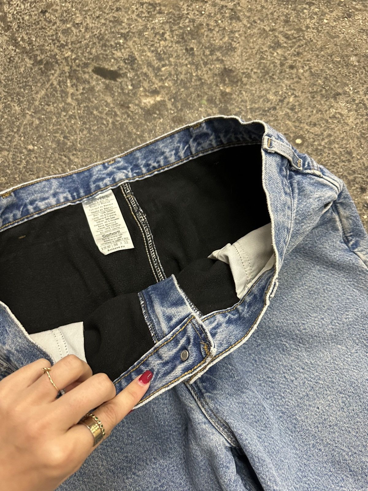 Carhartt × Vintage Carhartt Sherpa lined jeans Size US 38 / EU 54 - 10 Thumbnail