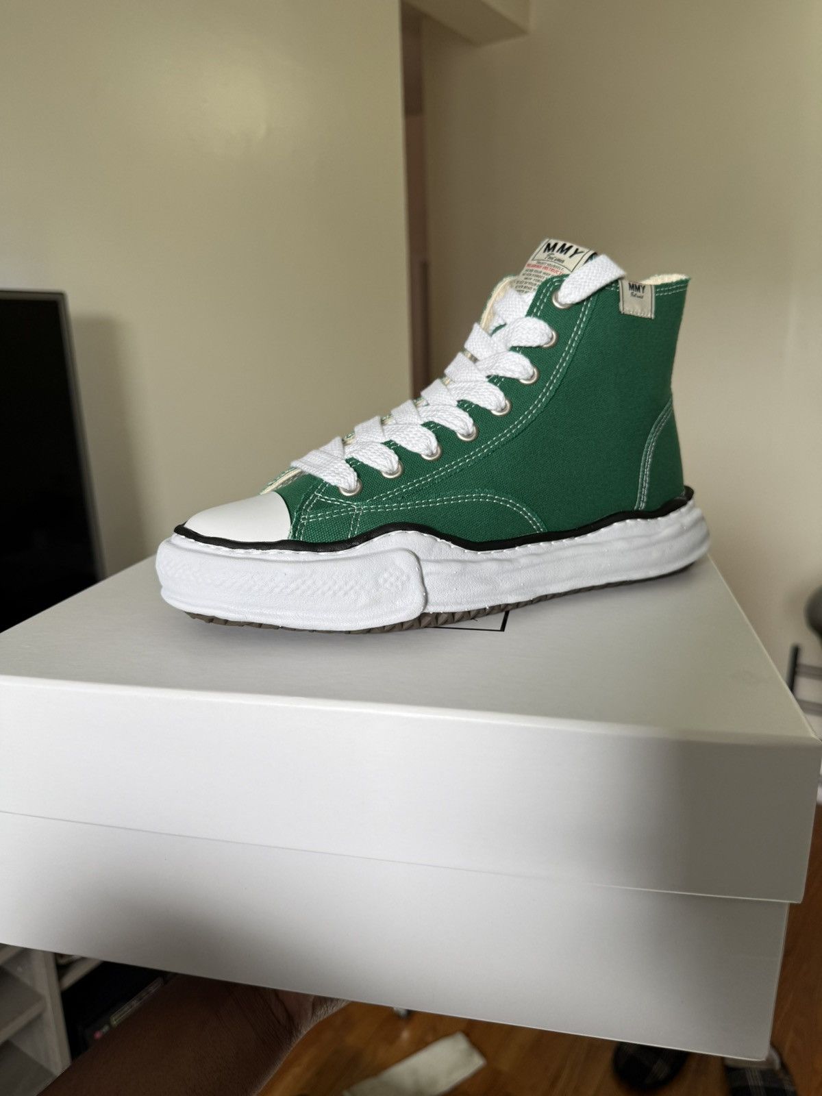 Maison MIHARA YASUHIRO maison mihara yasuhiro high top sneakers Green Size US 10 / EU 43 - 12 Thumbnail