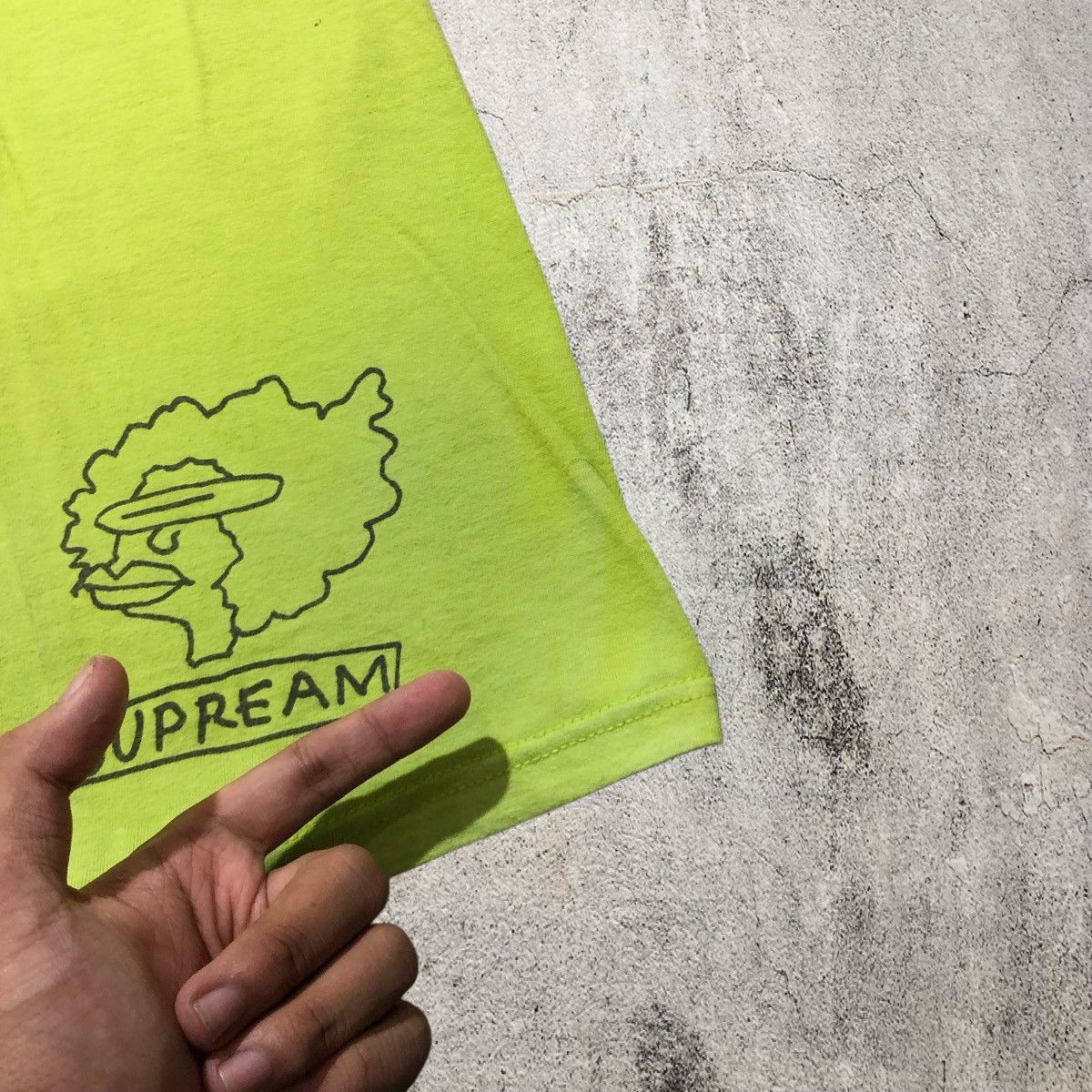 Supreme Supreme x Mark Gonzales Ramm Head T-shirt Green Streetwear Size US L / EU 52-54 / 3 - 5 Thumbnail