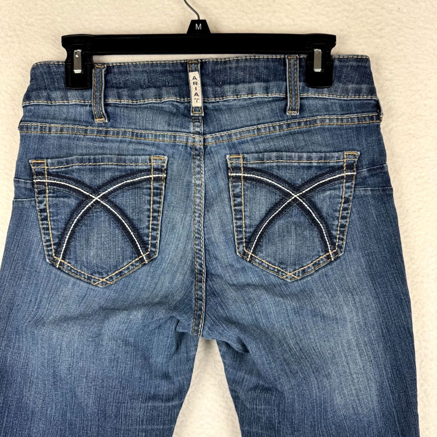 Ariat Ariat Jeans Women 29x30 Stretch Bootcut Denim 5-Pocket Blue Regular M/Wovens Size 29" - 4 Thumbnail