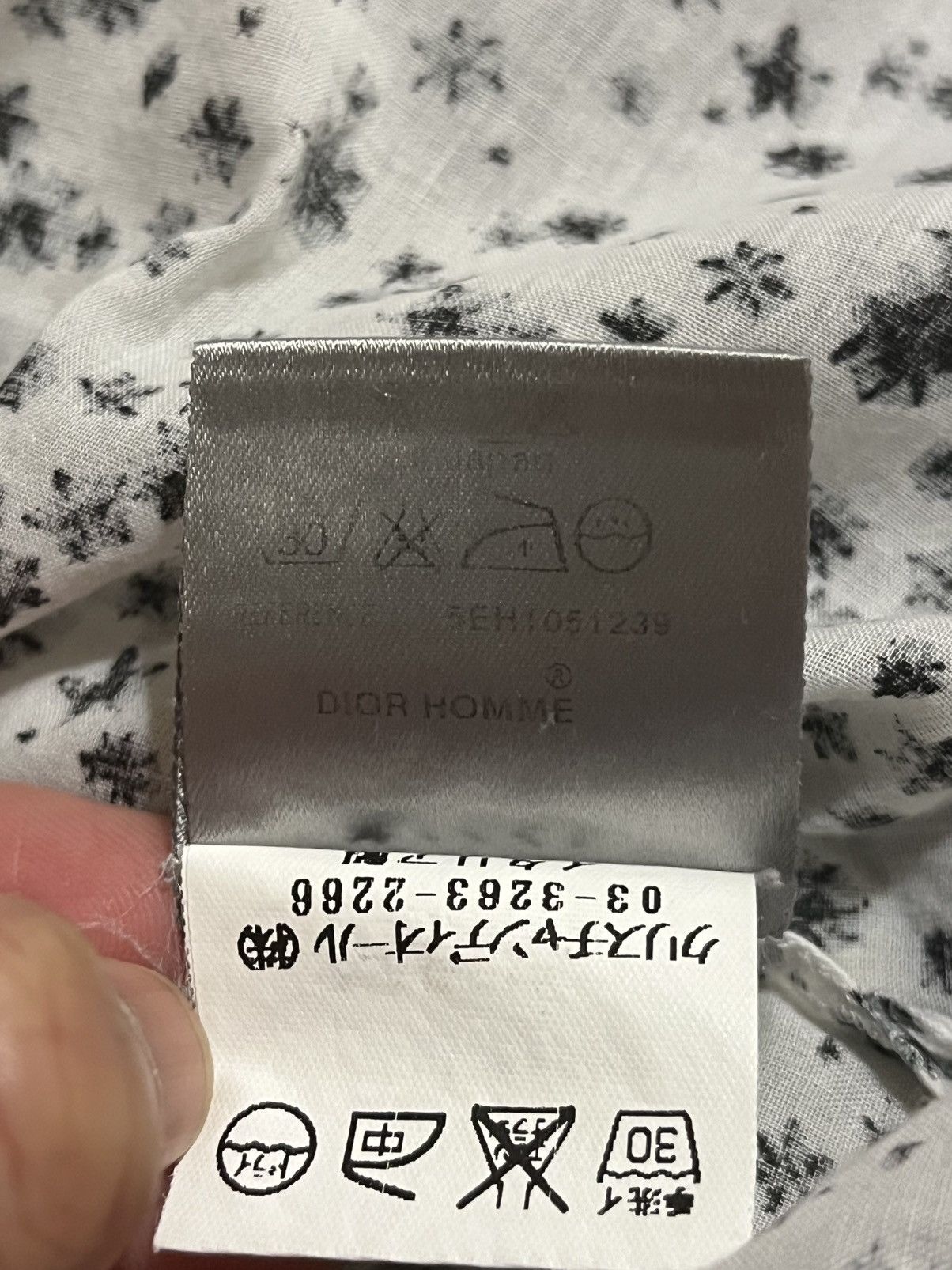 Dior Homme SS05 ‘Untitled’ Painted Button-Up Shirt