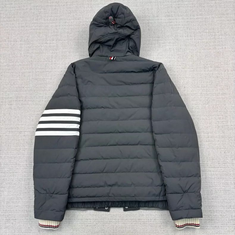 Thom Browne Thom Browne Seam striped zipper hooded down-filled jacket 2 Size US XL / EU 56 / 4 - 2 Thumbnail