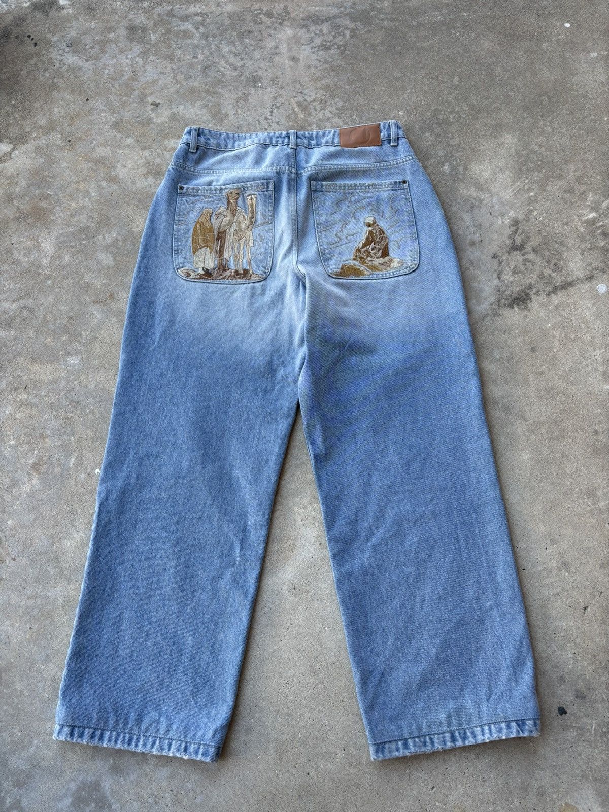 Derschutze Dershutze yasmin v3 Light Blue Baggy Denim Size US 32 / EU 48 - 1 Thumbnail