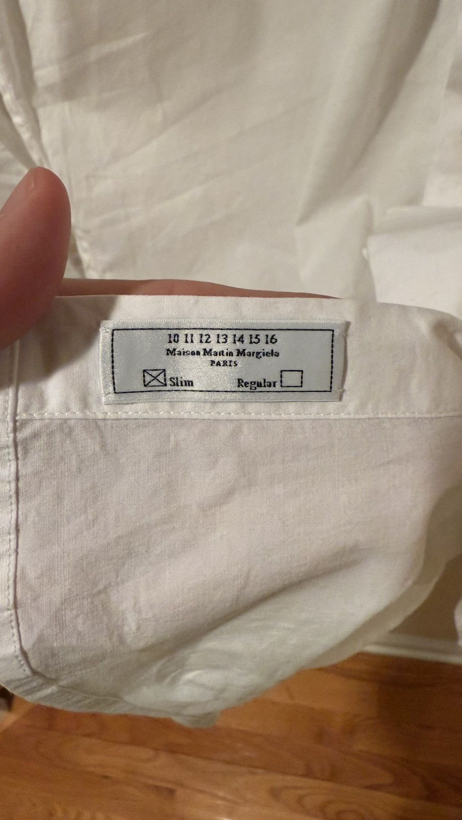 Maison Margiela Fitted stretch white shirt Size US S / EU 44-46 / 1 - 7 Thumbnail