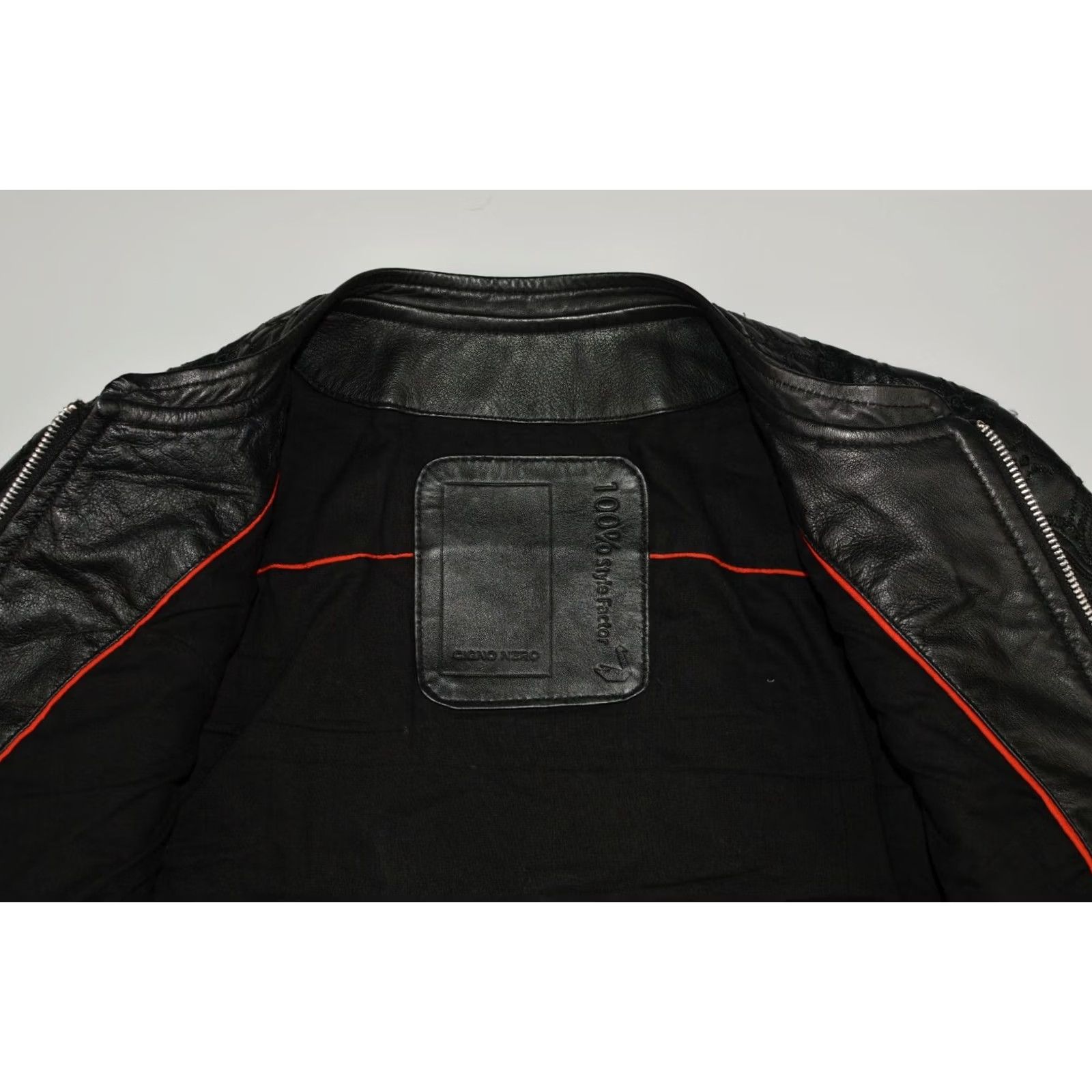 Vintage Cigno Nero Women's Style Factor Leather Jacket Shirt Jacket Black 40 Ladies Size S / US 4 / IT 40 - 5 Thumbnail