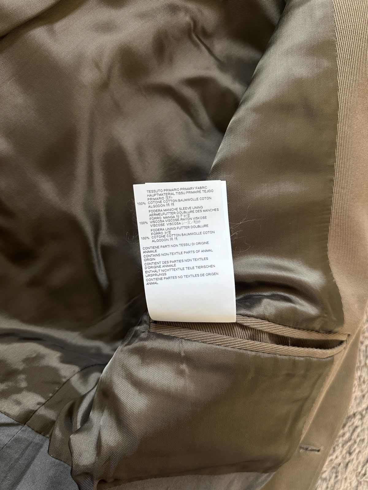 Maison Margiela Maison margiela men’s signature blazer suit jacket khaki Size 50R - 12 Thumbnail