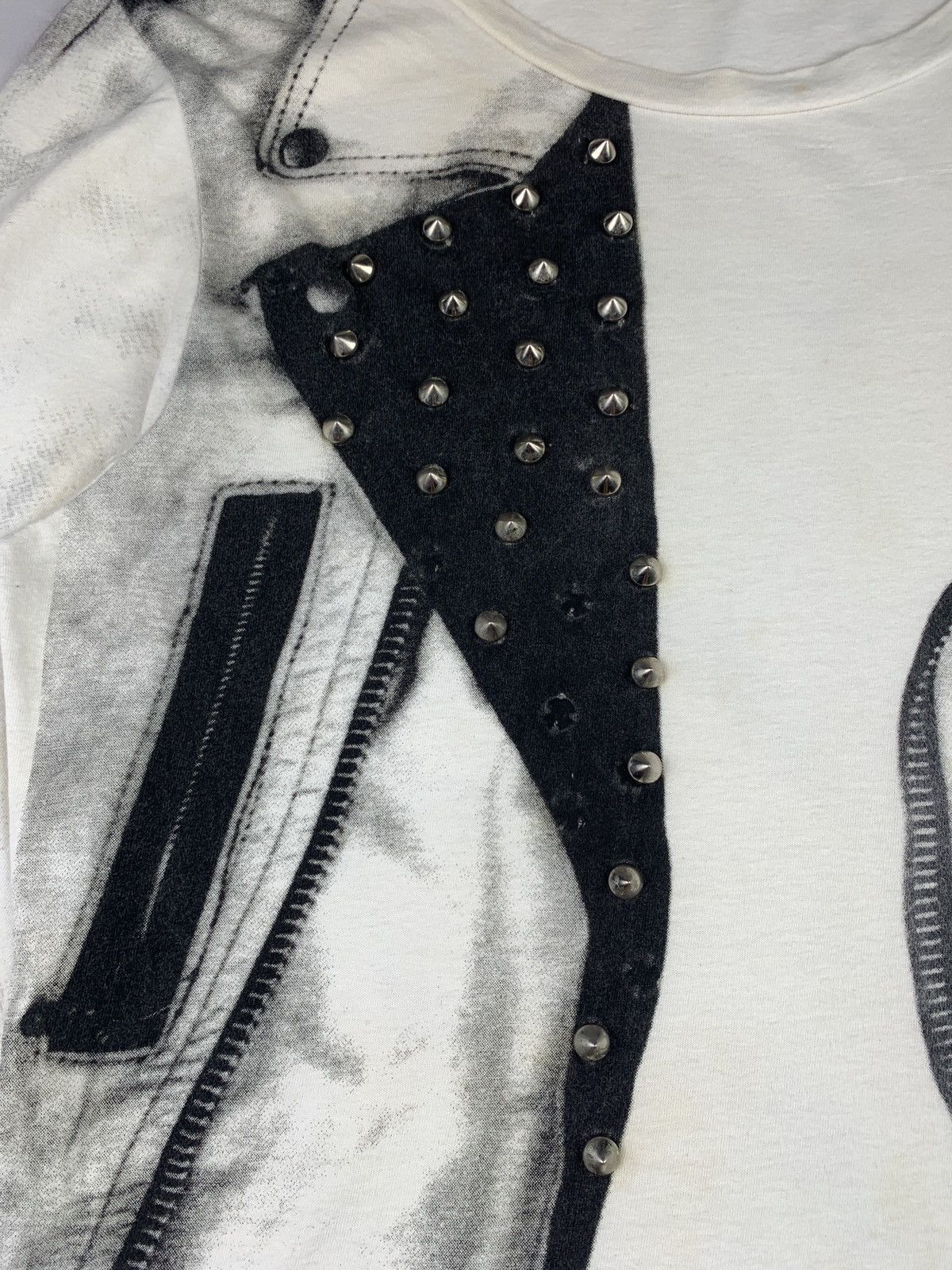 Japanese Brand Virus Japan Trompe I'oeil-ish Studded Spike Longsleeve Tee Size US M / EU 48-50 / 2 - 3 Thumbnail