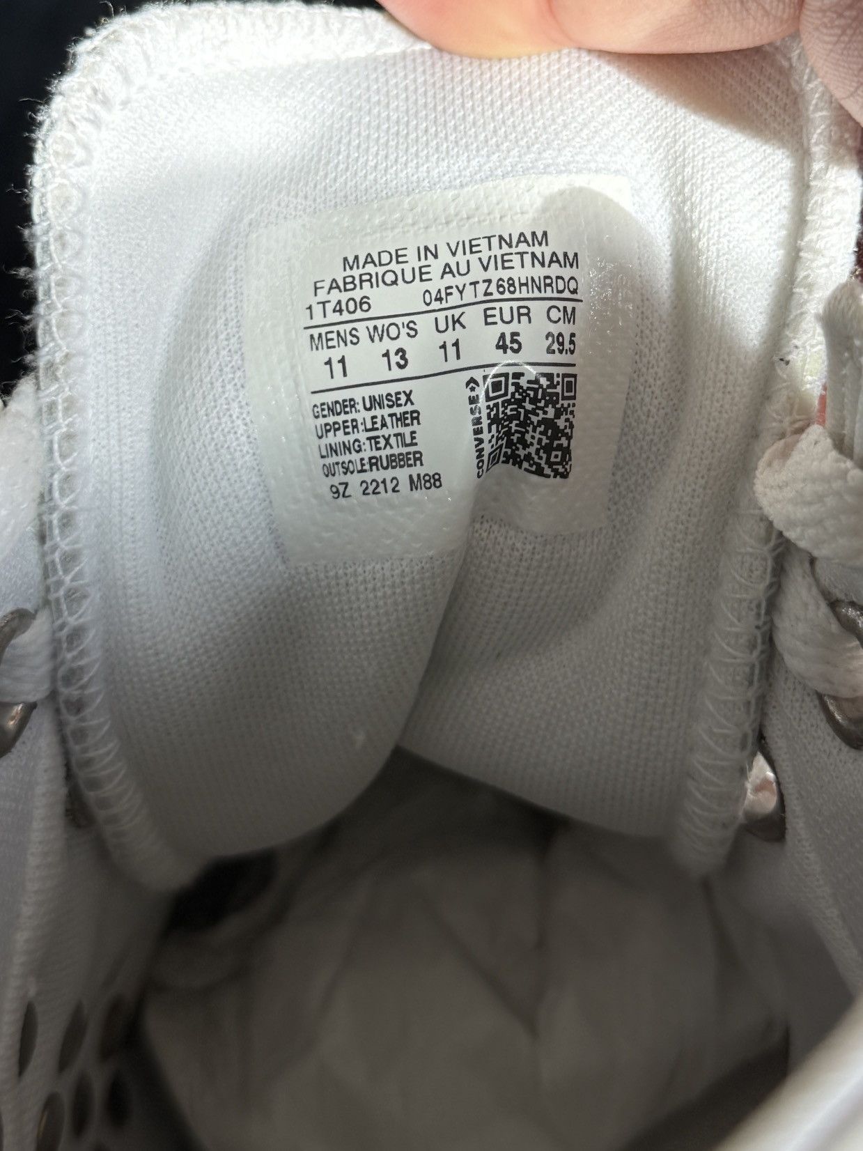 Chrome Hearts Chrome Hearts White Rhodium Cross High Top Converse Size US 12 / EU 45 - 12 Thumbnail