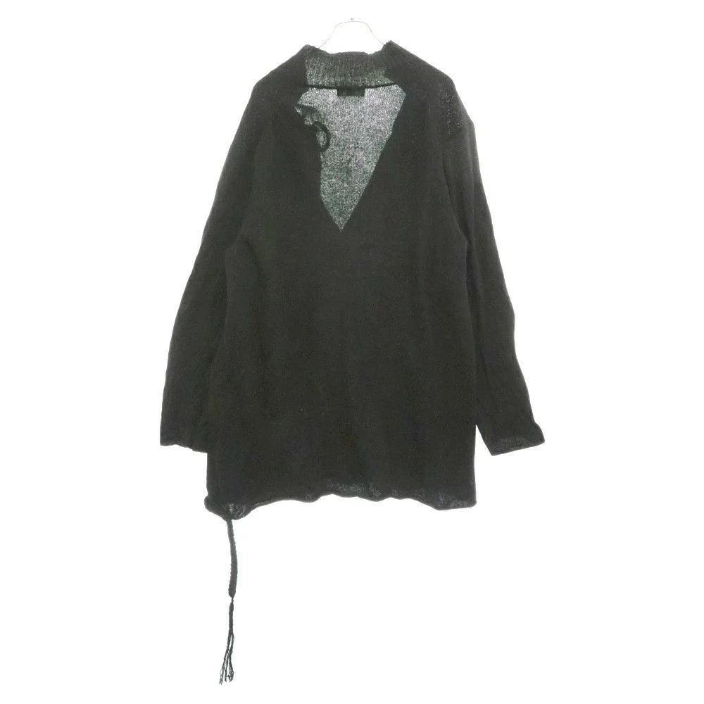 Yohji Yamamoto Yohji Yamamoto POUR HOMME 17AW Lace trim long knit cardigan Size US S / EU 44-46 / 1 - 2 Thumbnail
