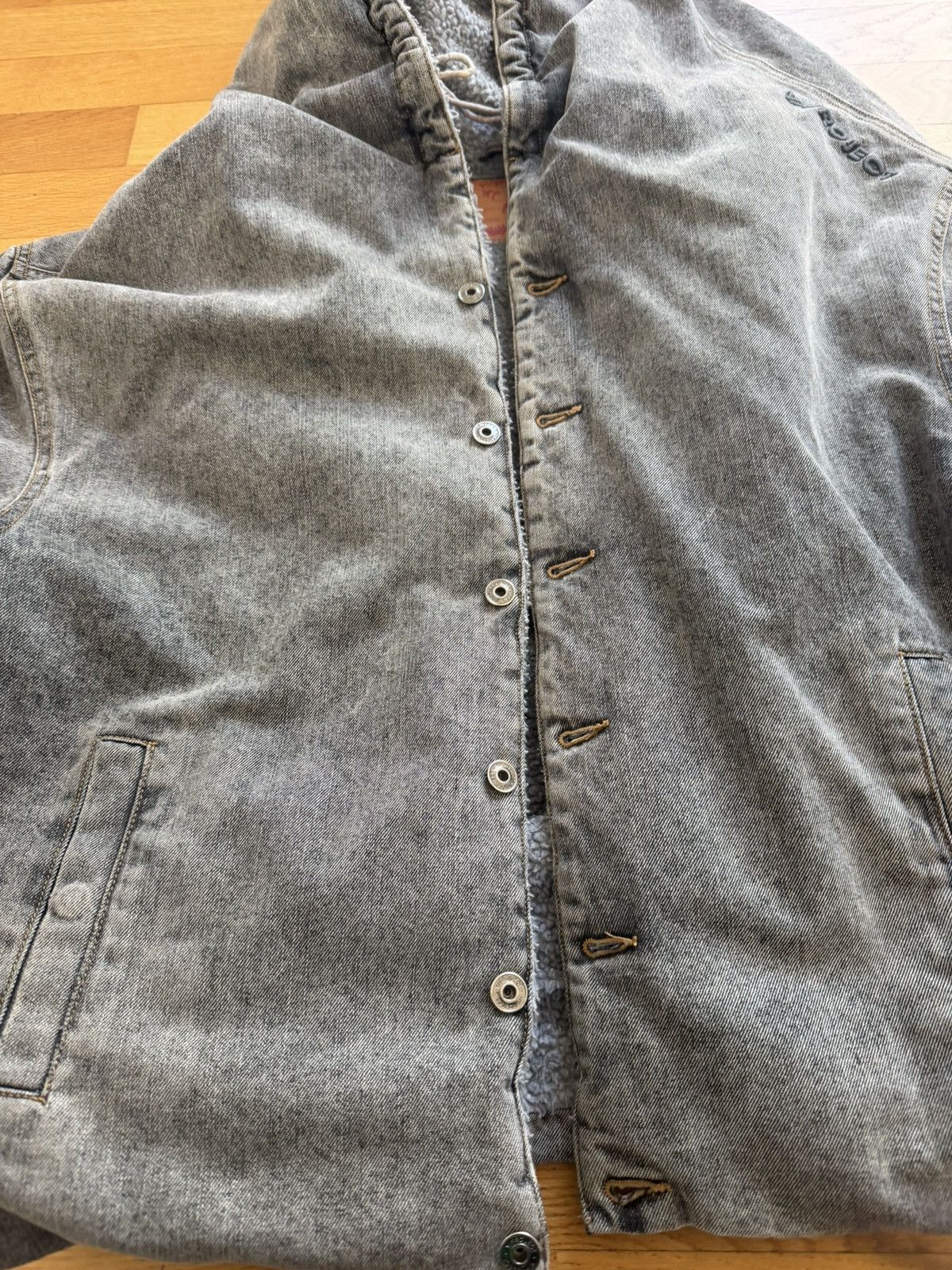 Y/Project Y/project monster denim shearling jacket Size US L / EU 52-54 / 3 - 4 Thumbnail