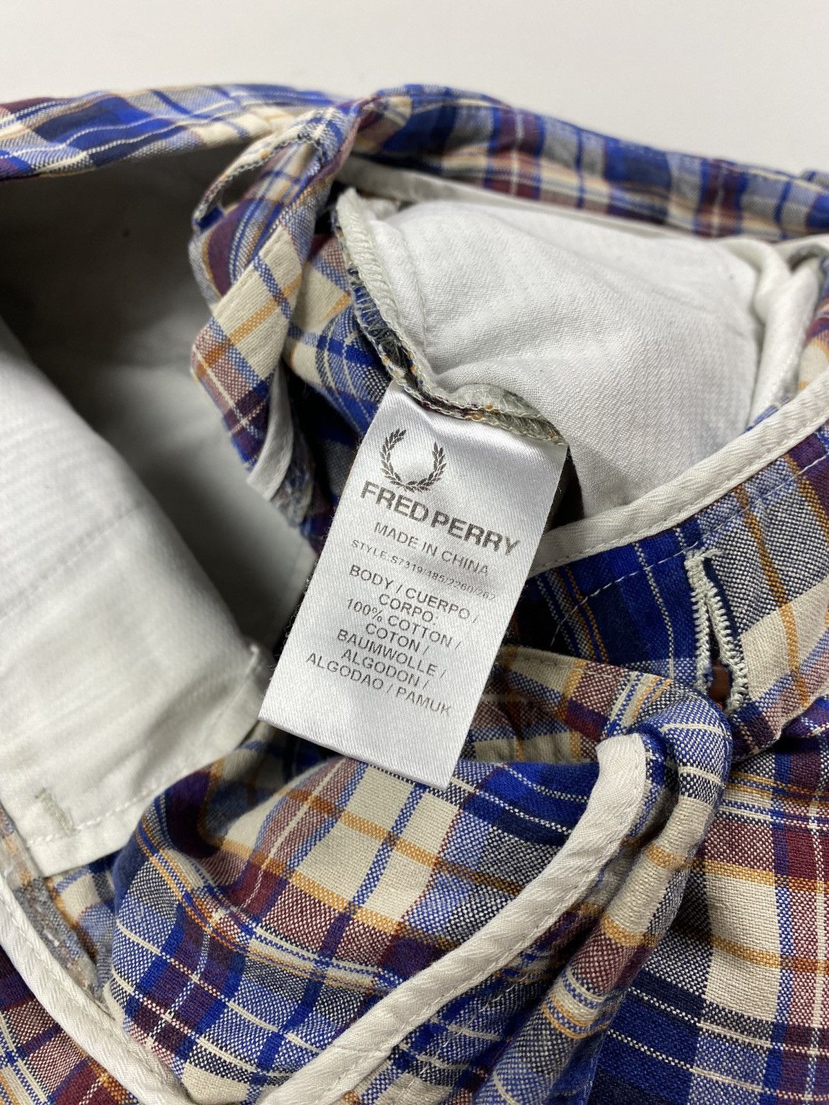 Fred Perry Fred Perry men’s checked chino shorts size 32" Size US 32 / EU 48 - 14 Thumbnail