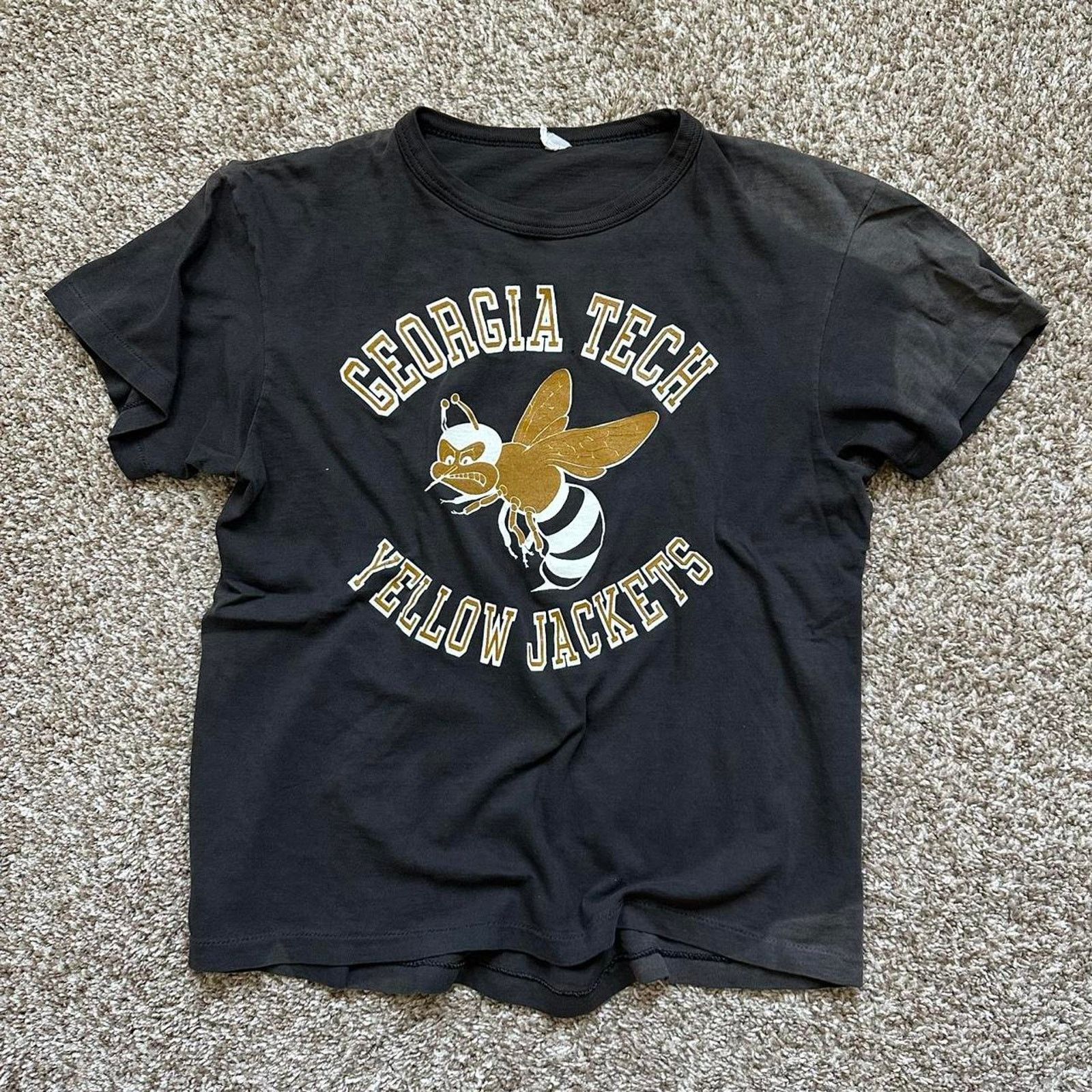 Vintage Vintage 60s 70s Sun Faded Georgia Tech Yellow Jackets shirt Size US M / EU 48-50 / 2 - 4 Thumbnail