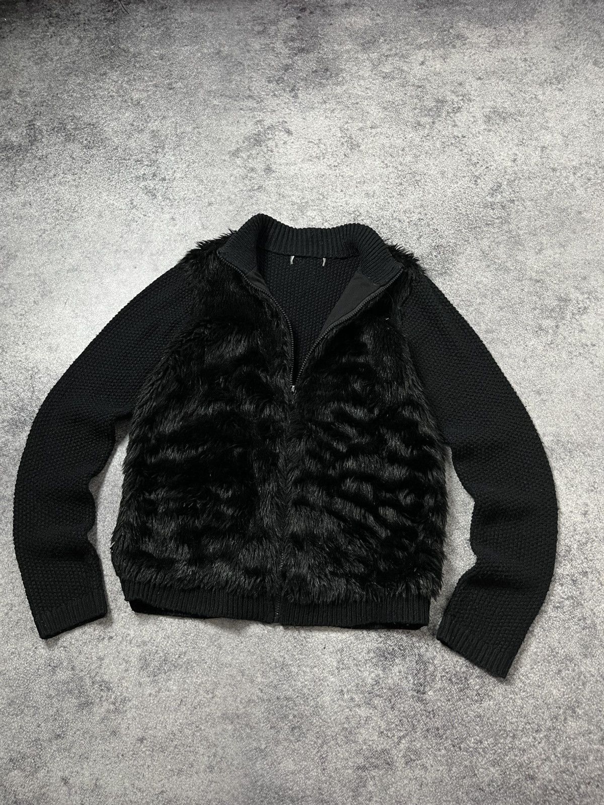 Hysteric Glamour 🔥FAUX FUR HYSTERIC GLAMOUR VIBE CROPPED ZIP SWEATER JACKET Size US M / EU 48-50 / 2 - 4 Thumbnail