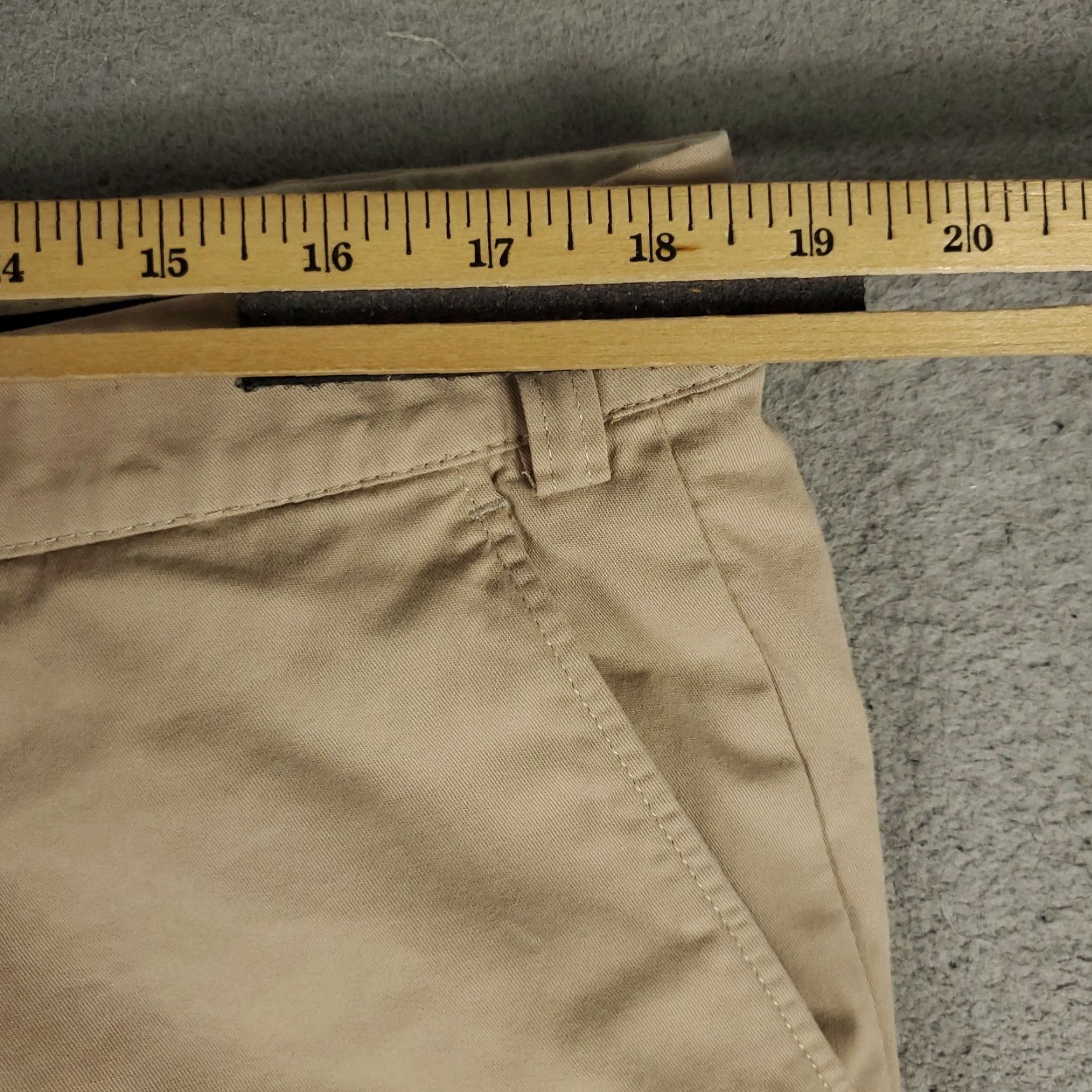 Vintage Hiltl Mens Pants 38x23 Beige Chino Trousers Flat Front Casual Business Formal Workwear Size US 38 / EU 54 - 4 Thumbnail