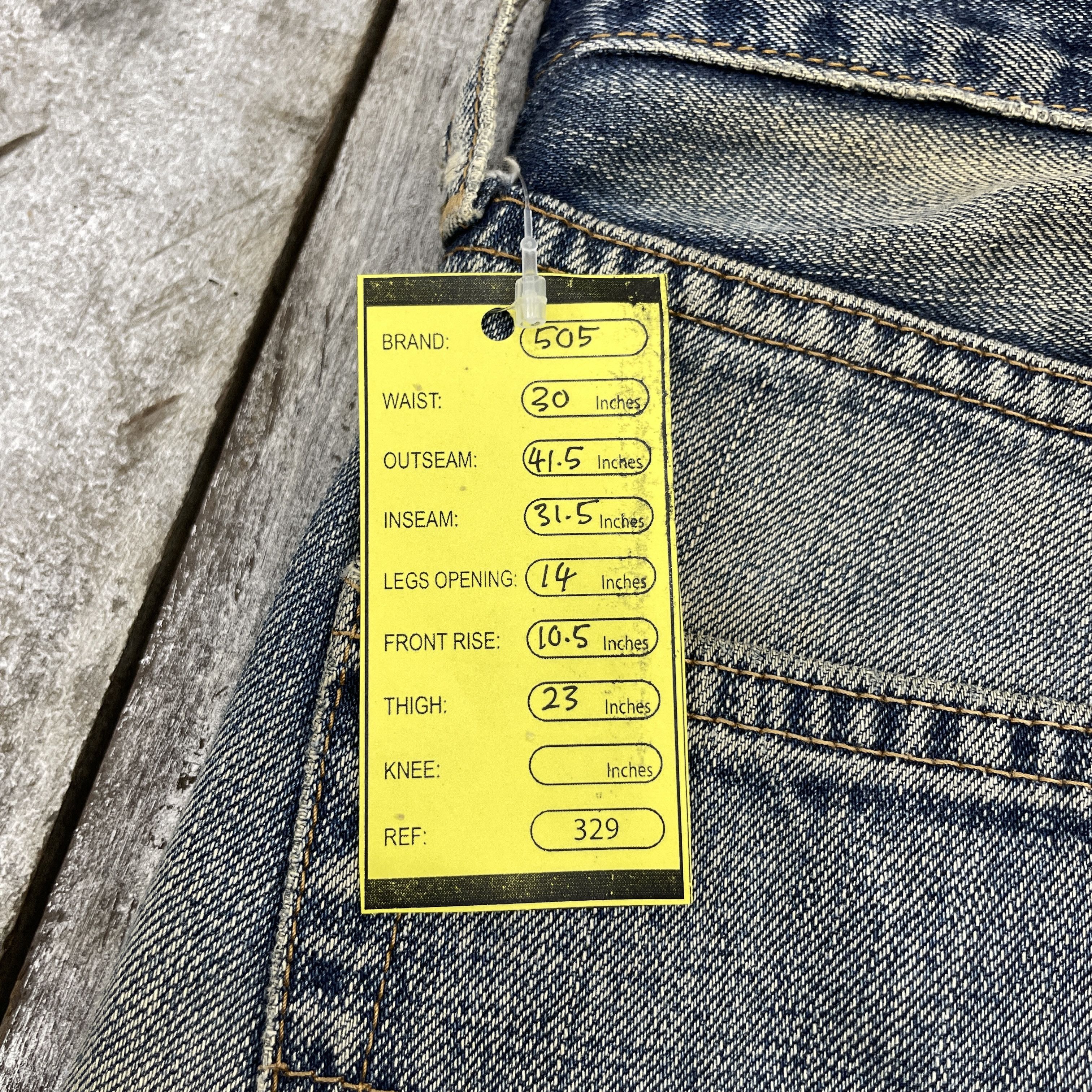 Levi's × Vintage Vintage Levi's 505 Faded Distressed Jeans - WC329 Size US 30 / EU 46 - 12 Thumbnail