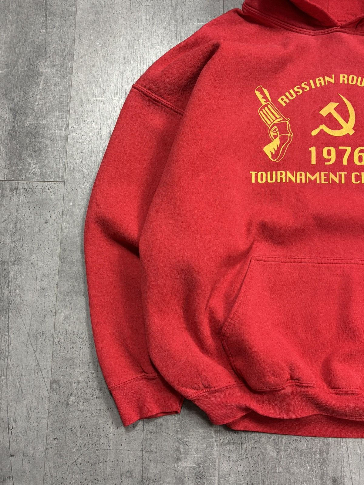 Gildan Vintage USSR Russian Roulette Boxy Hoodie Size US XXL / EU 58 / 5 - 2 Thumbnail