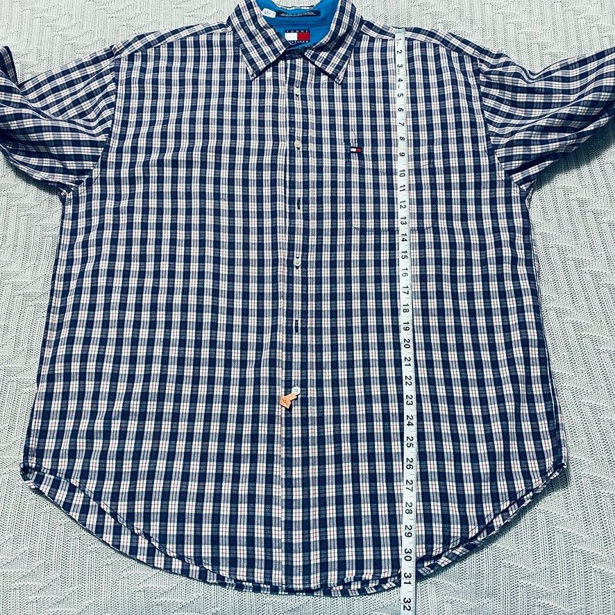 Tommy Hilfiger Tommy Hilfiger navy plaid button down Size US XL / EU 56 / 4 - 7 Thumbnail