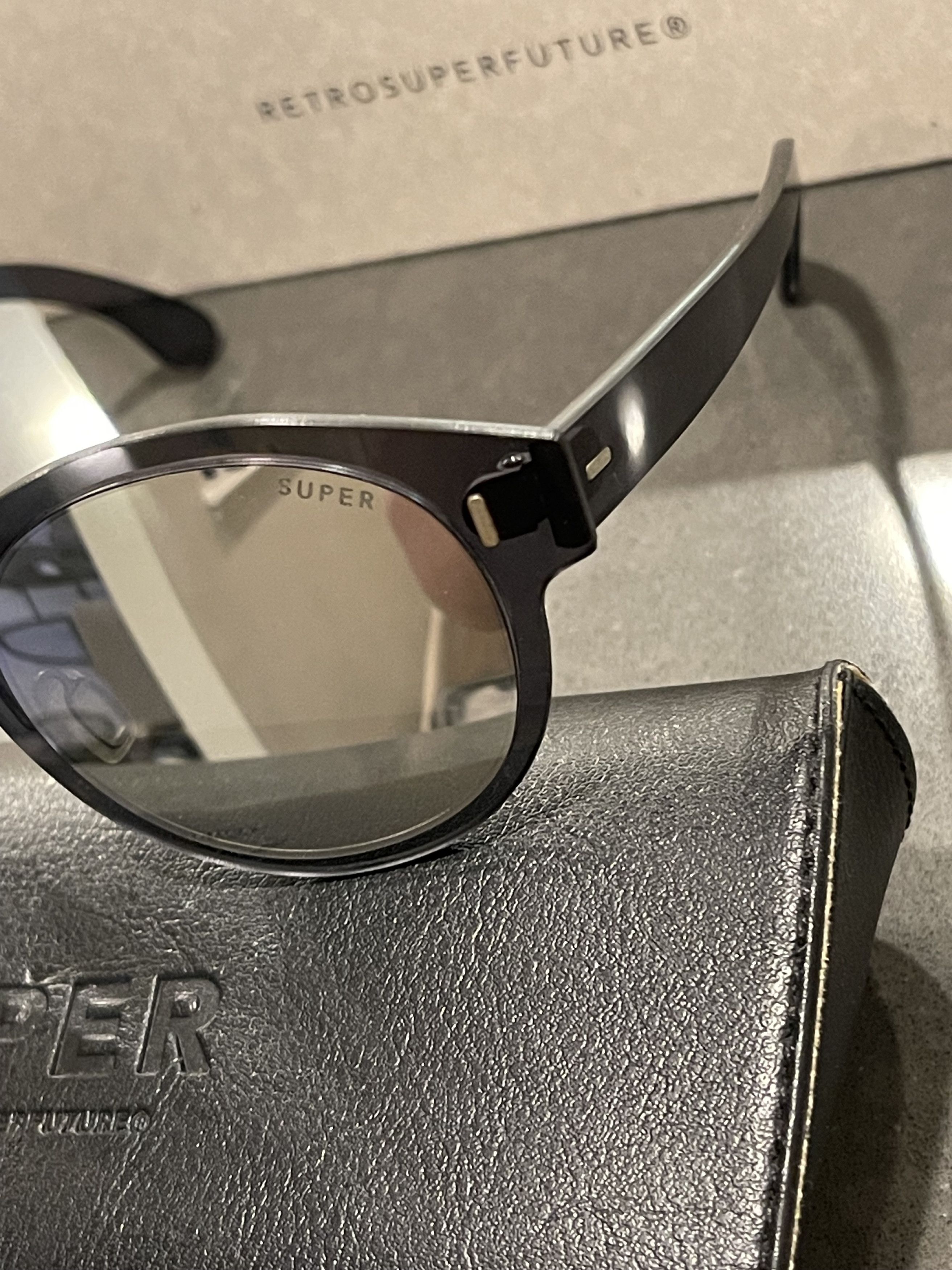 Retrosuperfuture Retrosuperfuture VME/3AC6/R Round Sunglasses w/ Case & Box Size ONE SIZE - 4 Thumbnail
